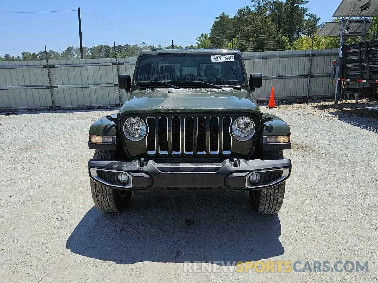 5 Photograph of a damaged car 1C6HJTFG8ML554582 JEEP GLADIATOR 2021