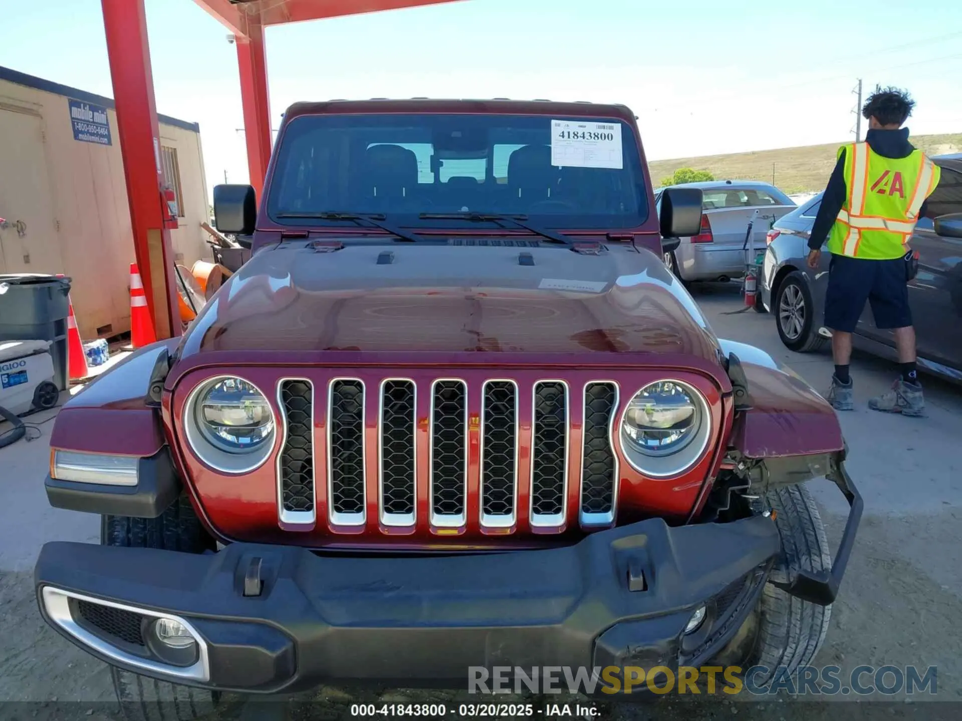 12 Photograph of a damaged car 1C6HJTFGXML553983 JEEP GLADIATOR 2021