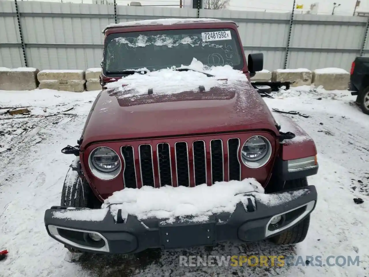 5 Photograph of a damaged car 1C6HJTFGXML563056 JEEP GLADIATOR 2021