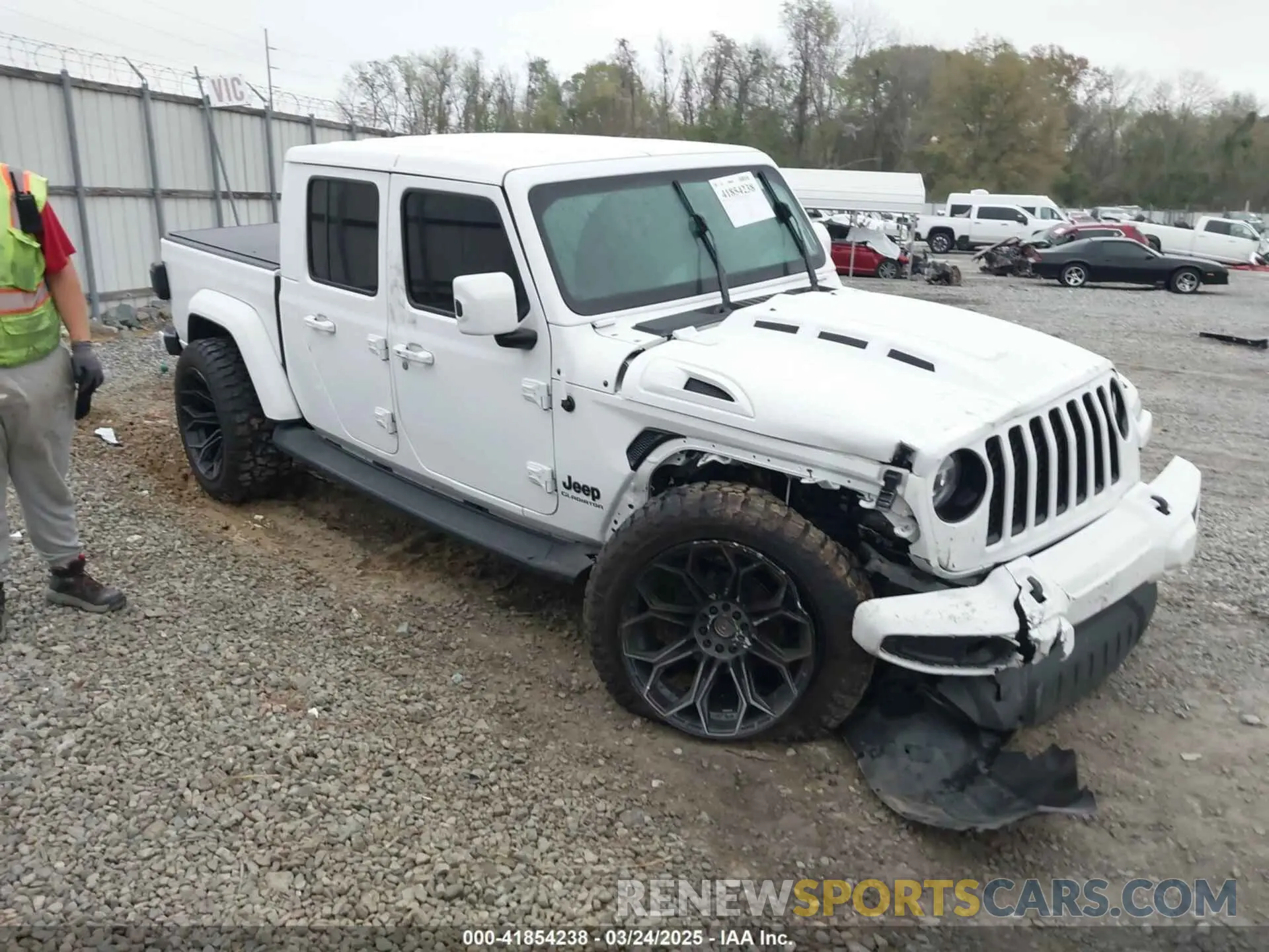 1 Photograph of a damaged car 1C6HJTFGXML618072 JEEP GLADIATOR 2021