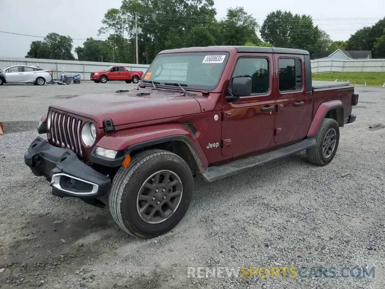 1 Photograph of a damaged car 1C6HJTFGXML622574 JEEP GLADIATOR 2021