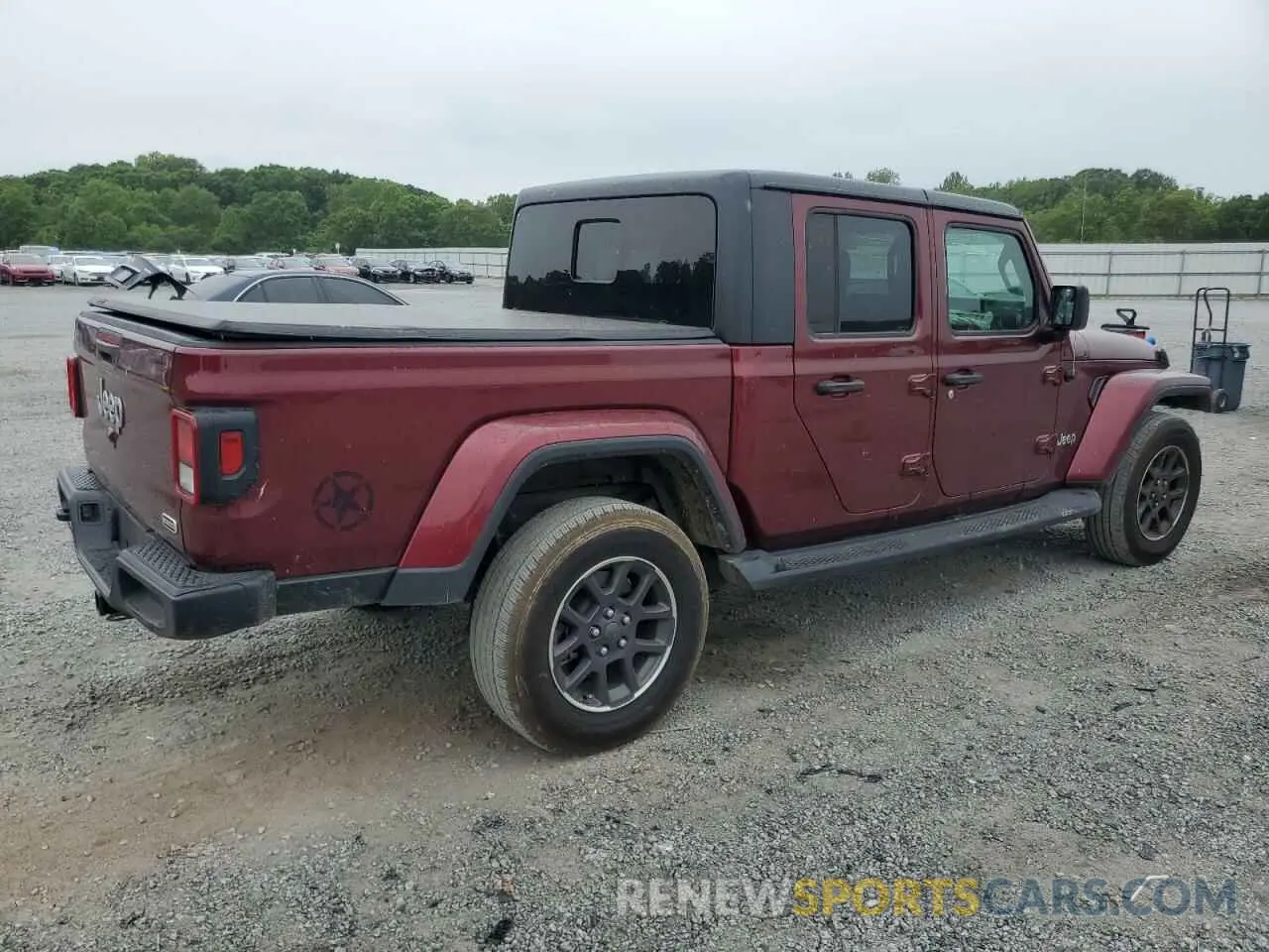3 Photograph of a damaged car 1C6HJTFGXML622574 JEEP GLADIATOR 2021