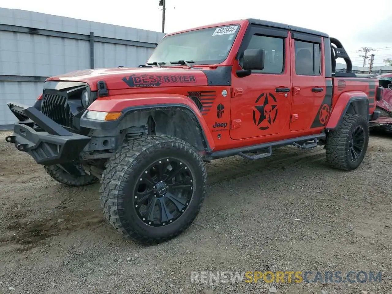 1 Photograph of a damaged car 1C6JJTAG3ML550206 JEEP GLADIATOR 2021