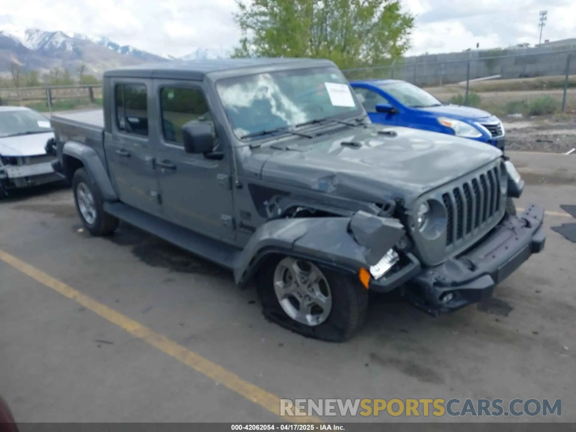 1 Photograph of a damaged car 1C6JJTAG8ML583556 JEEP GLADIATOR 2021