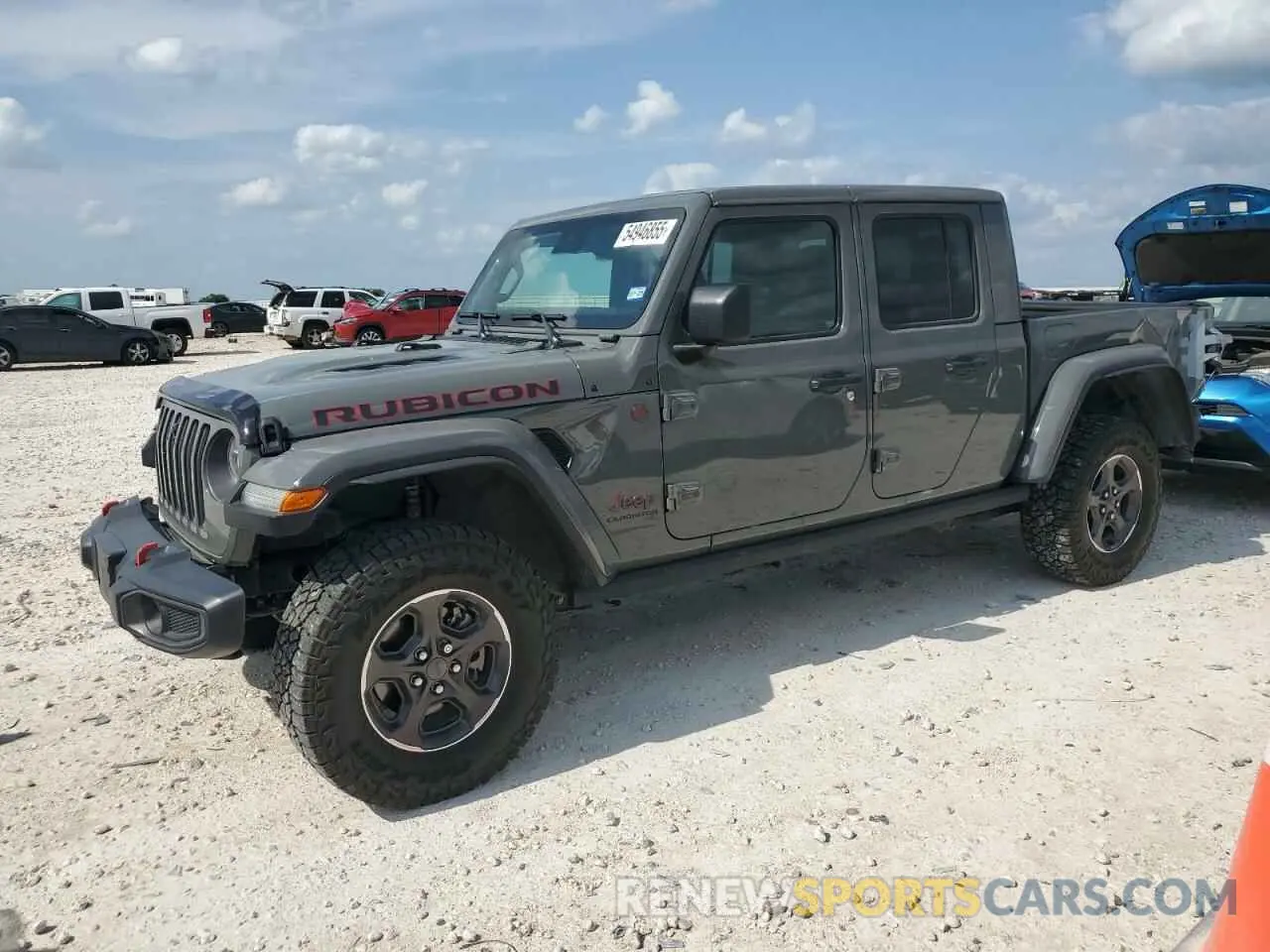 1 Photograph of a damaged car 1C6JJTBG0ML505240 JEEP GLADIATOR 2021