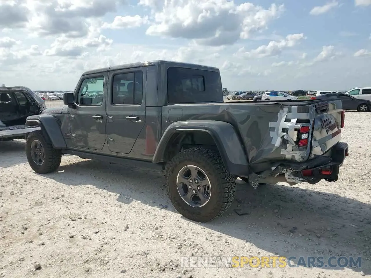 2 Photograph of a damaged car 1C6JJTBG0ML505240 JEEP GLADIATOR 2021