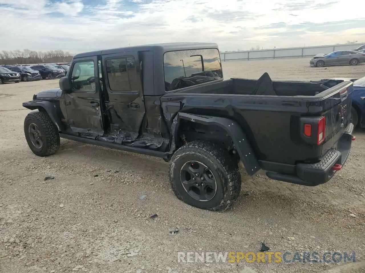 2 Photograph of a damaged car 1C6JJTBG0ML593089 JEEP GLADIATOR 2021