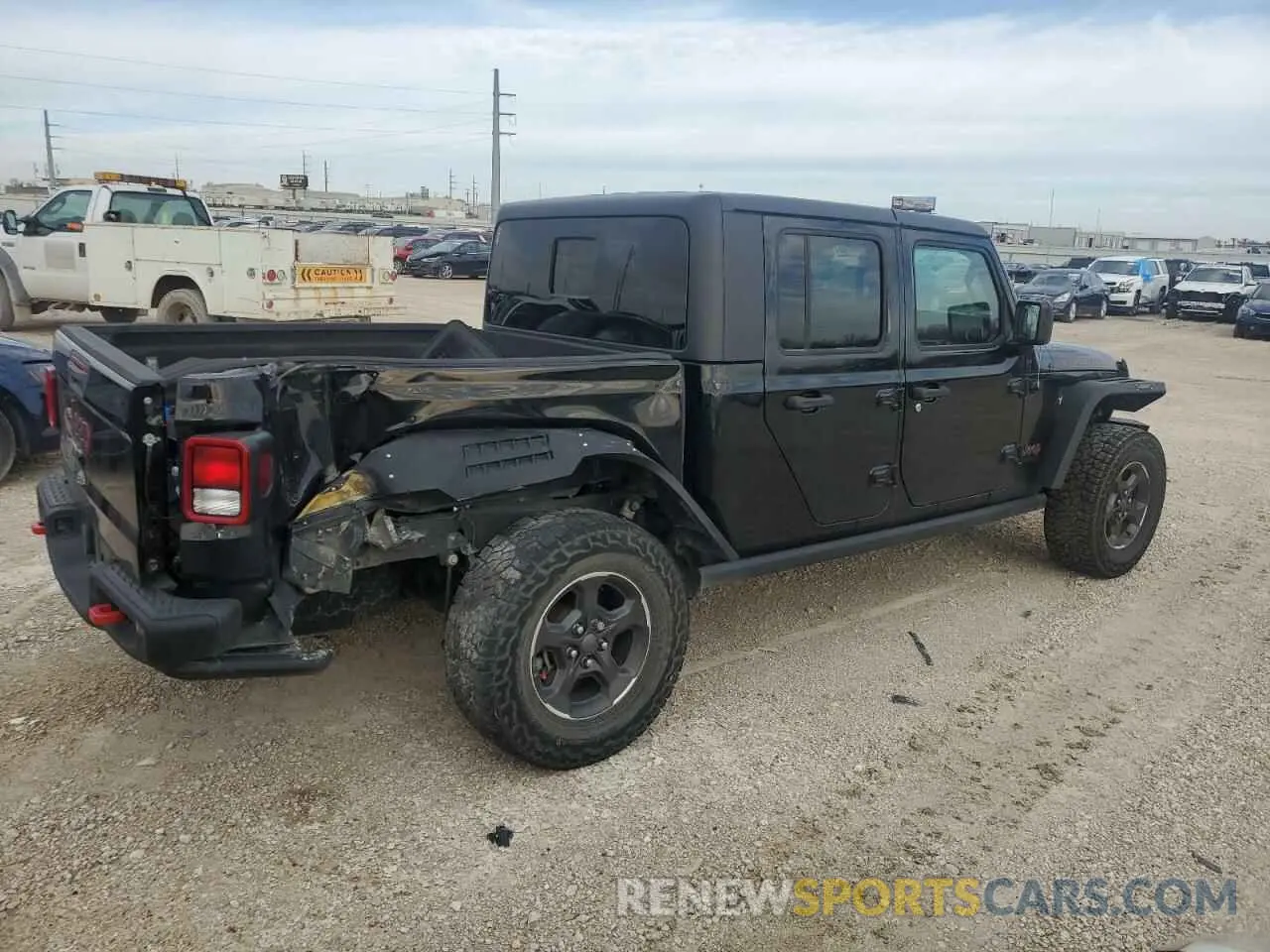 3 Photograph of a damaged car 1C6JJTBG0ML593089 JEEP GLADIATOR 2021