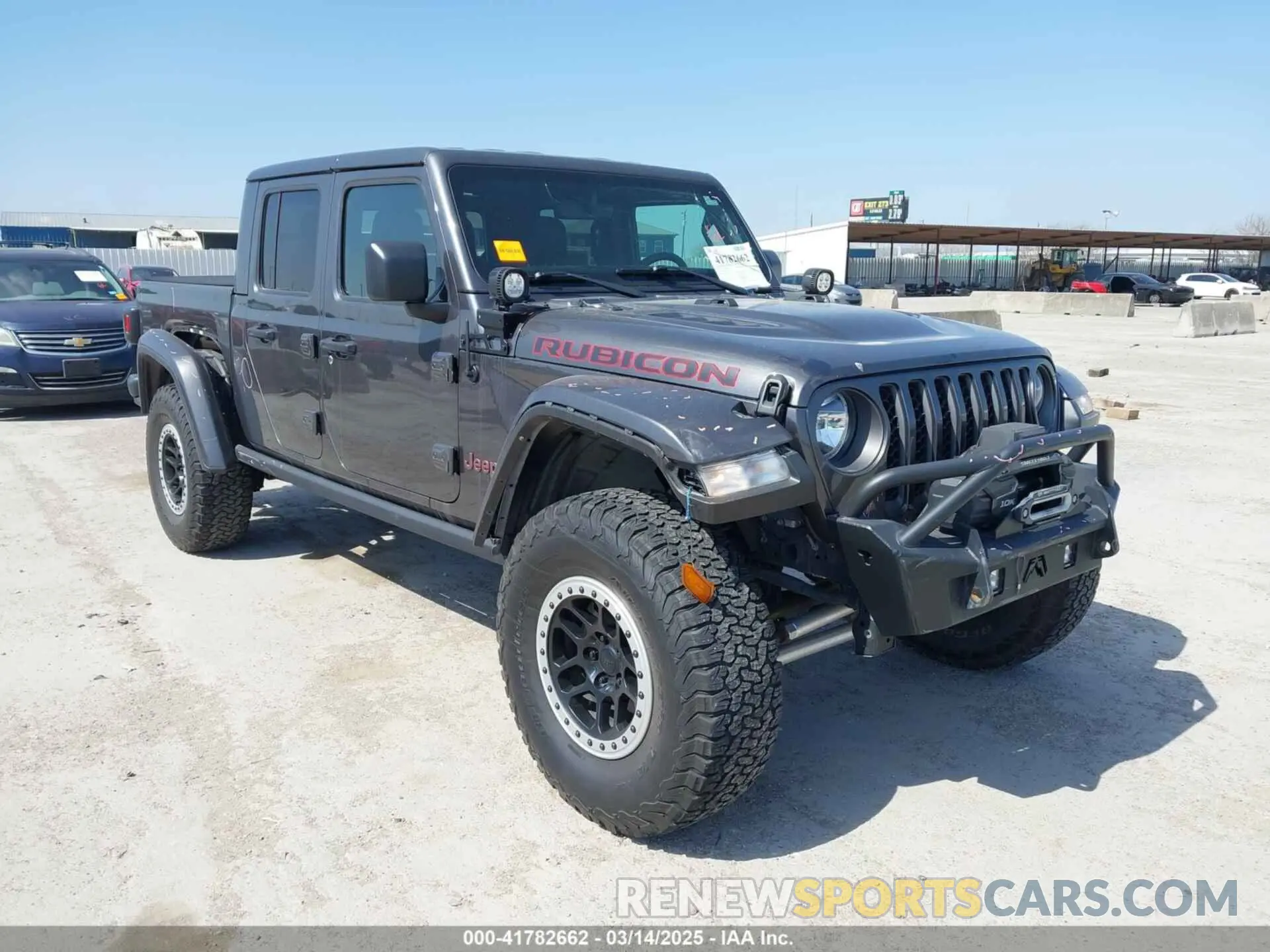 1 Photograph of a damaged car 1C6JJTBG1ML602186 JEEP GLADIATOR 2021