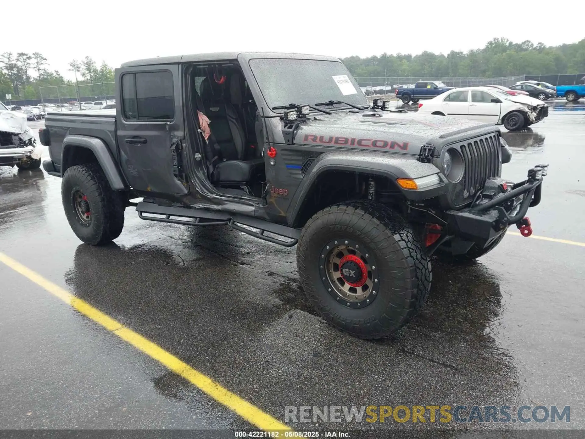 1 Photograph of a damaged car 1C6JJTBG1ML607775 JEEP GLADIATOR 2021