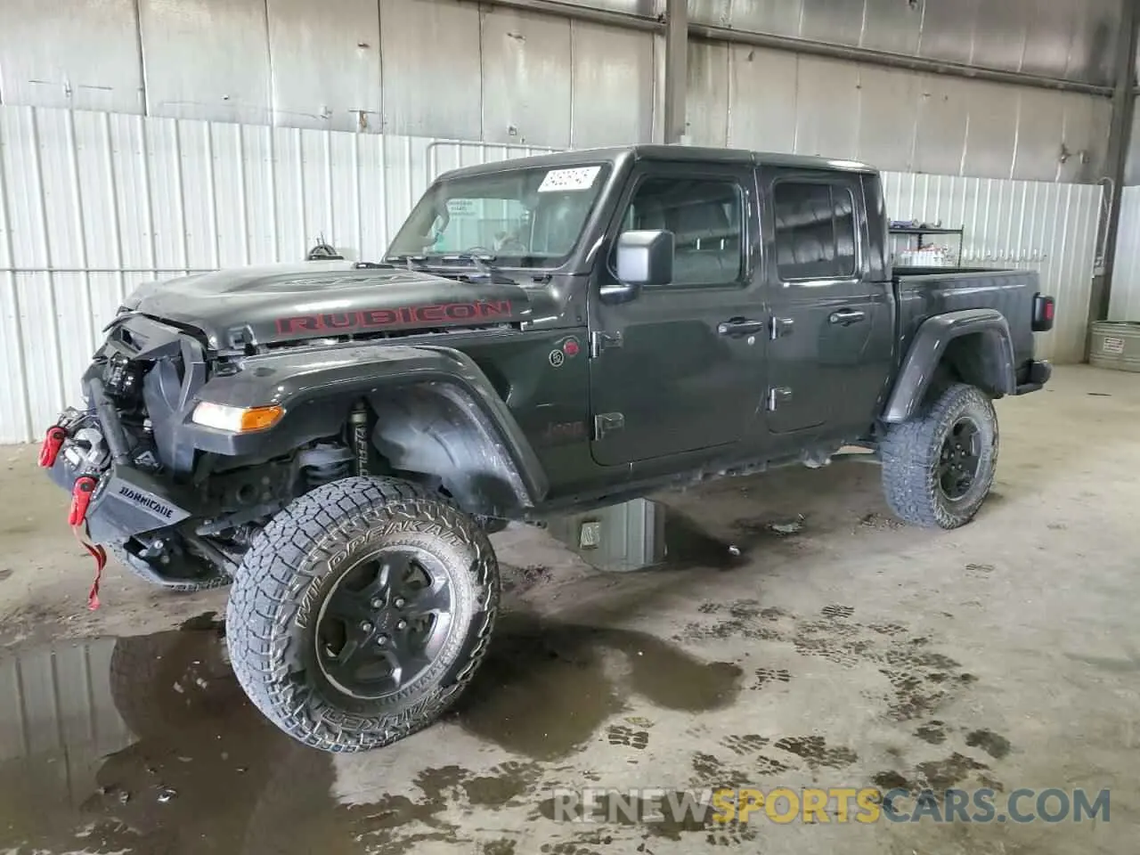 1 Photograph of a damaged car 1C6JJTBG6ML579391 JEEP GLADIATOR 2021