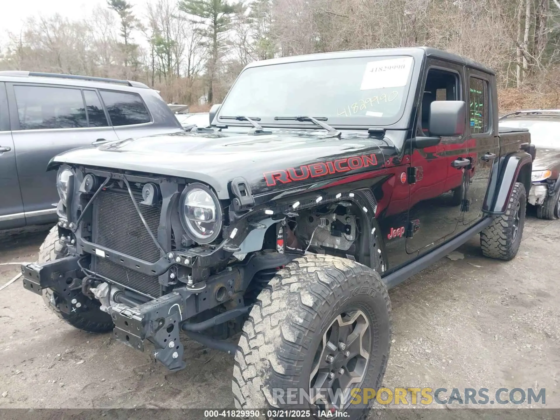 2 Photograph of a damaged car 1C6JJTBG8ML524215 JEEP GLADIATOR 2021
