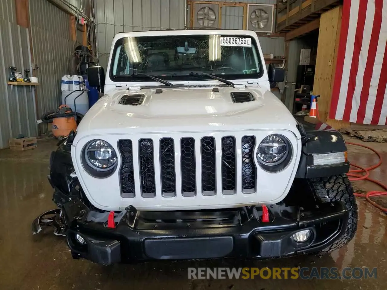 5 Photograph of a damaged car 1C6JJTBG8ML527146 JEEP GLADIATOR 2021