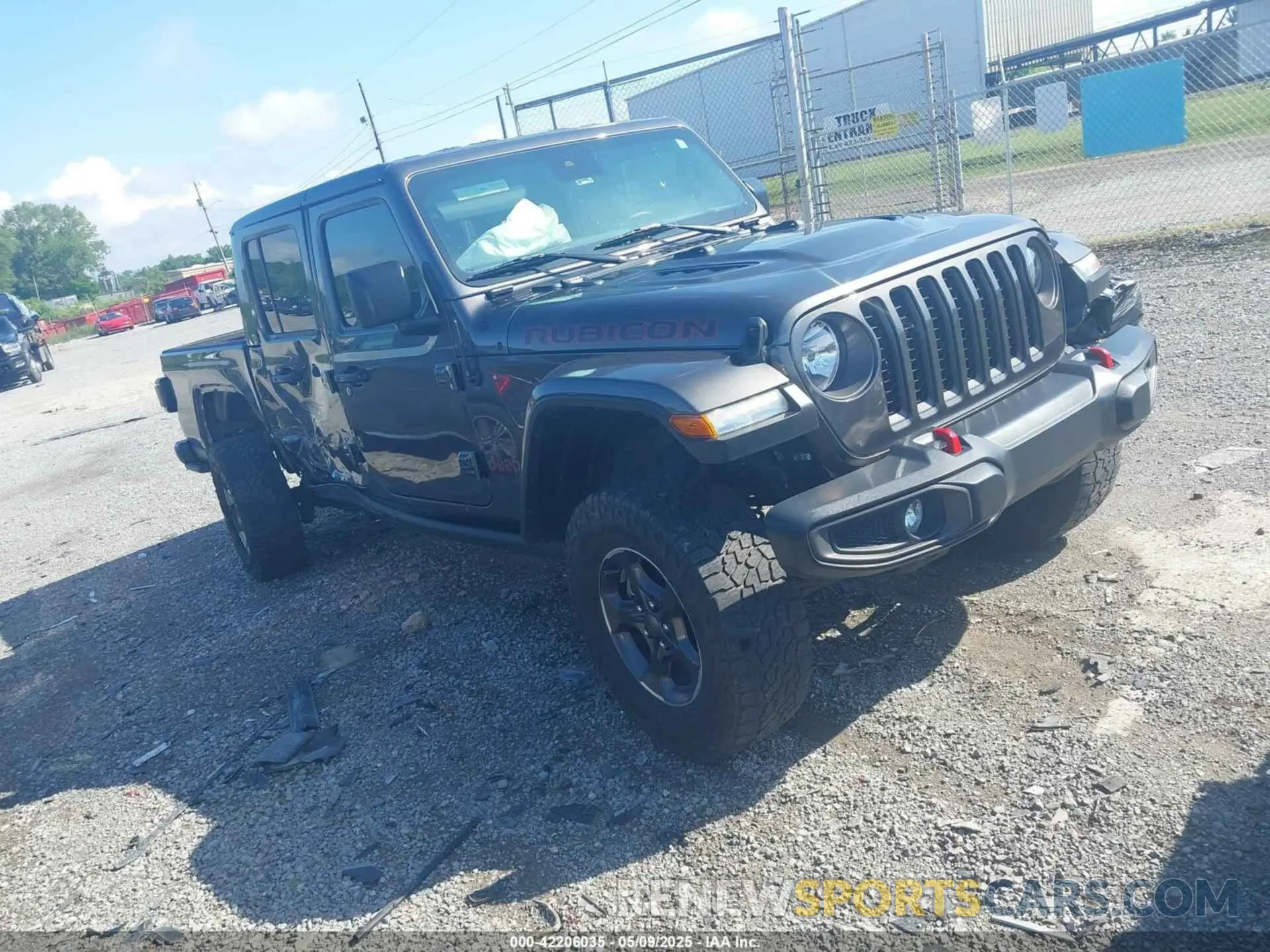 1 Photograph of a damaged car 1C6JJTBG9ML592538 JEEP GLADIATOR 2021