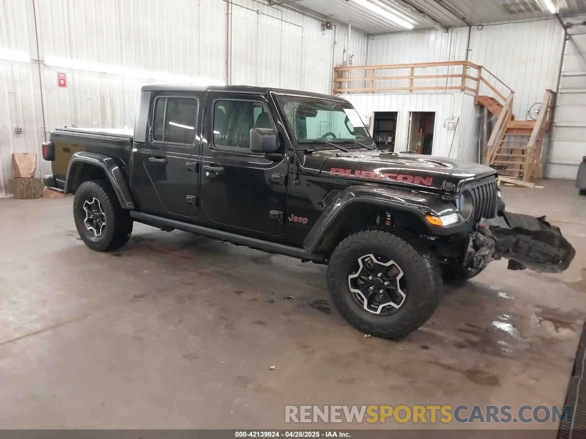 1 Photograph of a damaged car 1C6JJTBGXML529108 JEEP GLADIATOR 2021
