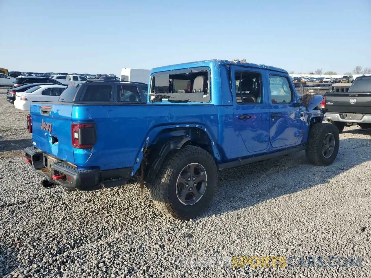 3 Photograph of a damaged car 1C6JJTBGXML551111 JEEP GLADIATOR 2021