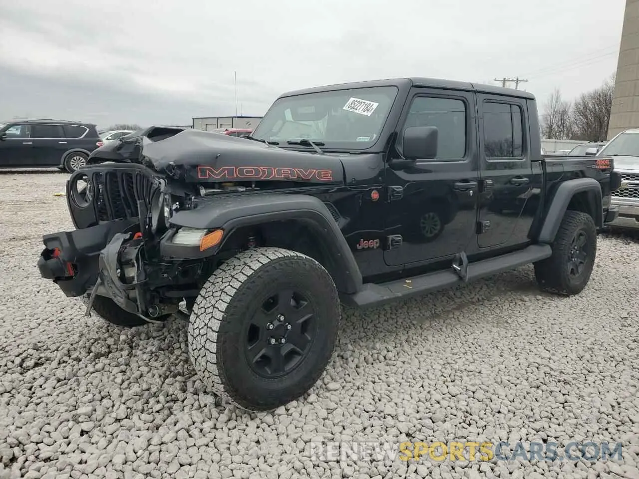 1 Photograph of a damaged car 1C6JJTEG0ML596683 JEEP GLADIATOR 2021