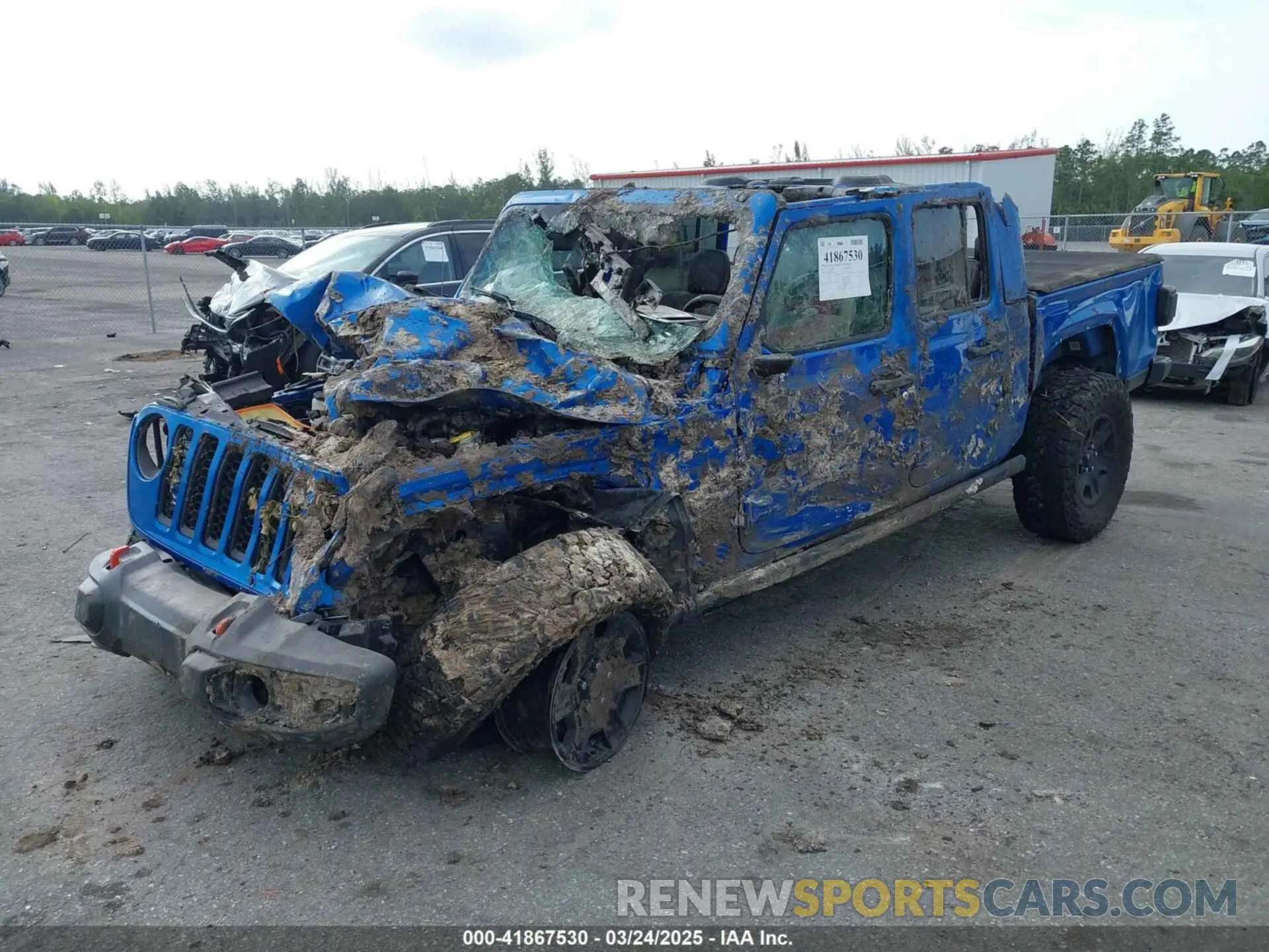 2 Photograph of a damaged car 1C6JJTEG1ML621056 JEEP GLADIATOR 2021