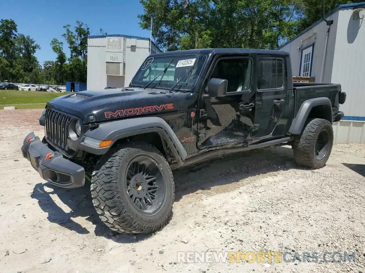 1 Photograph of a damaged car 1C6JJTEG3ML554606 JEEP GLADIATOR 2021