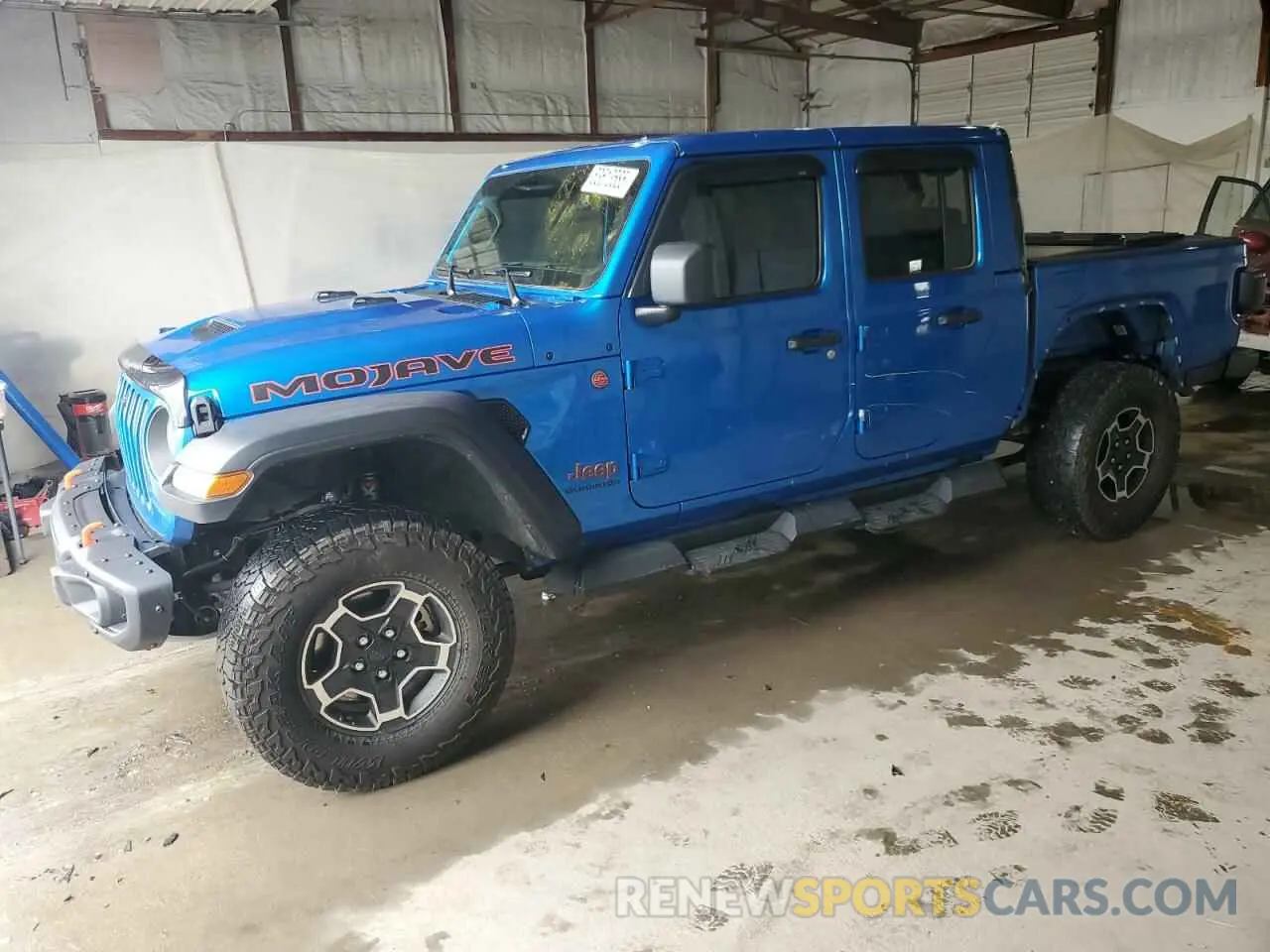 1 Photograph of a damaged car 1C6JJTEG3ML597522 JEEP GLADIATOR 2021