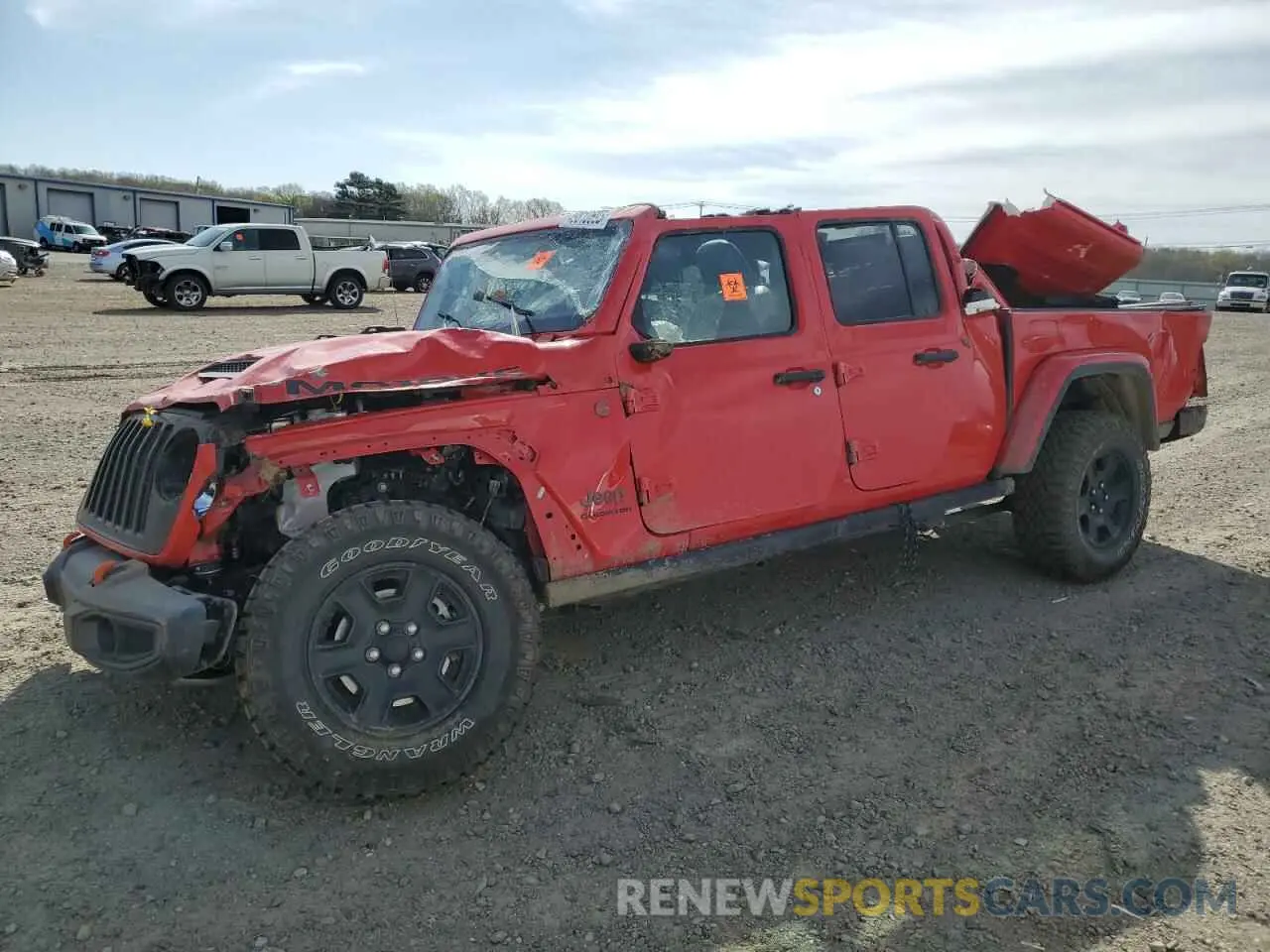 1 Photograph of a damaged car 1C6JJTEG5ML569172 JEEP GLADIATOR 2021