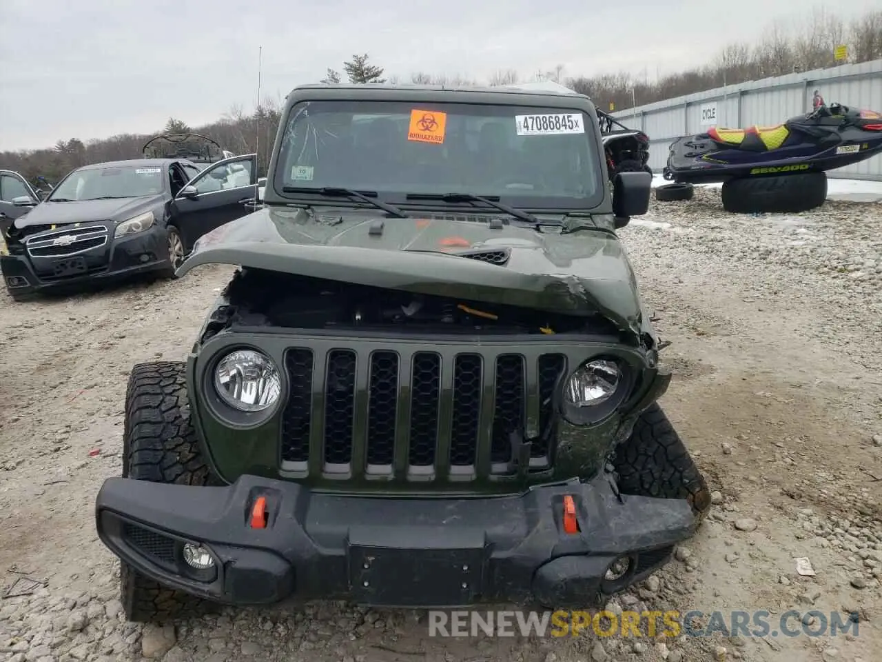 5 Photograph of a damaged car 1C6JJTEG6ML595540 JEEP GLADIATOR 2021