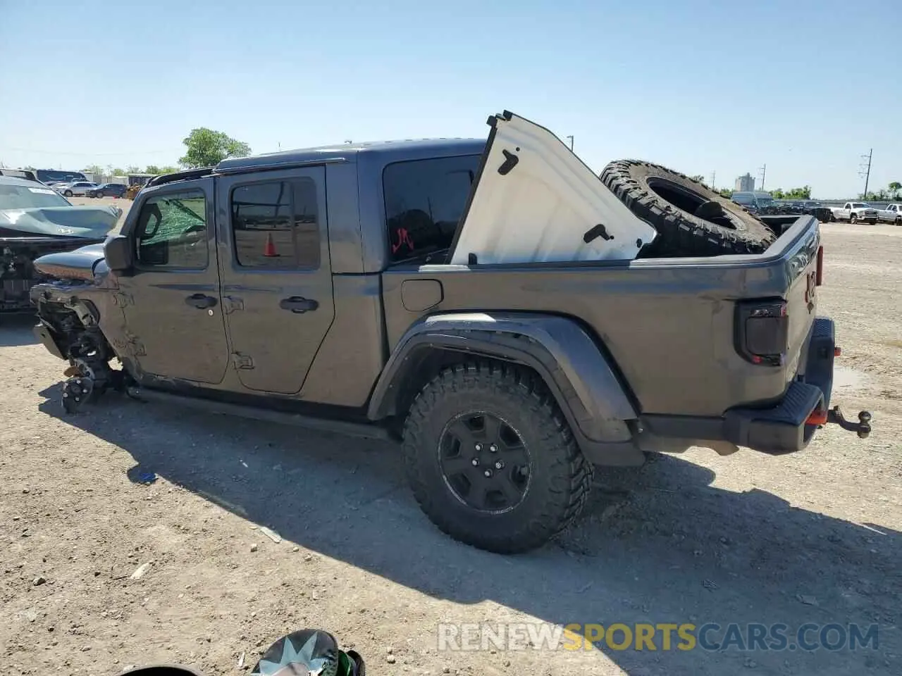 2 Photograph of a damaged car 1C6JJTEG7ML582859 JEEP GLADIATOR 2021