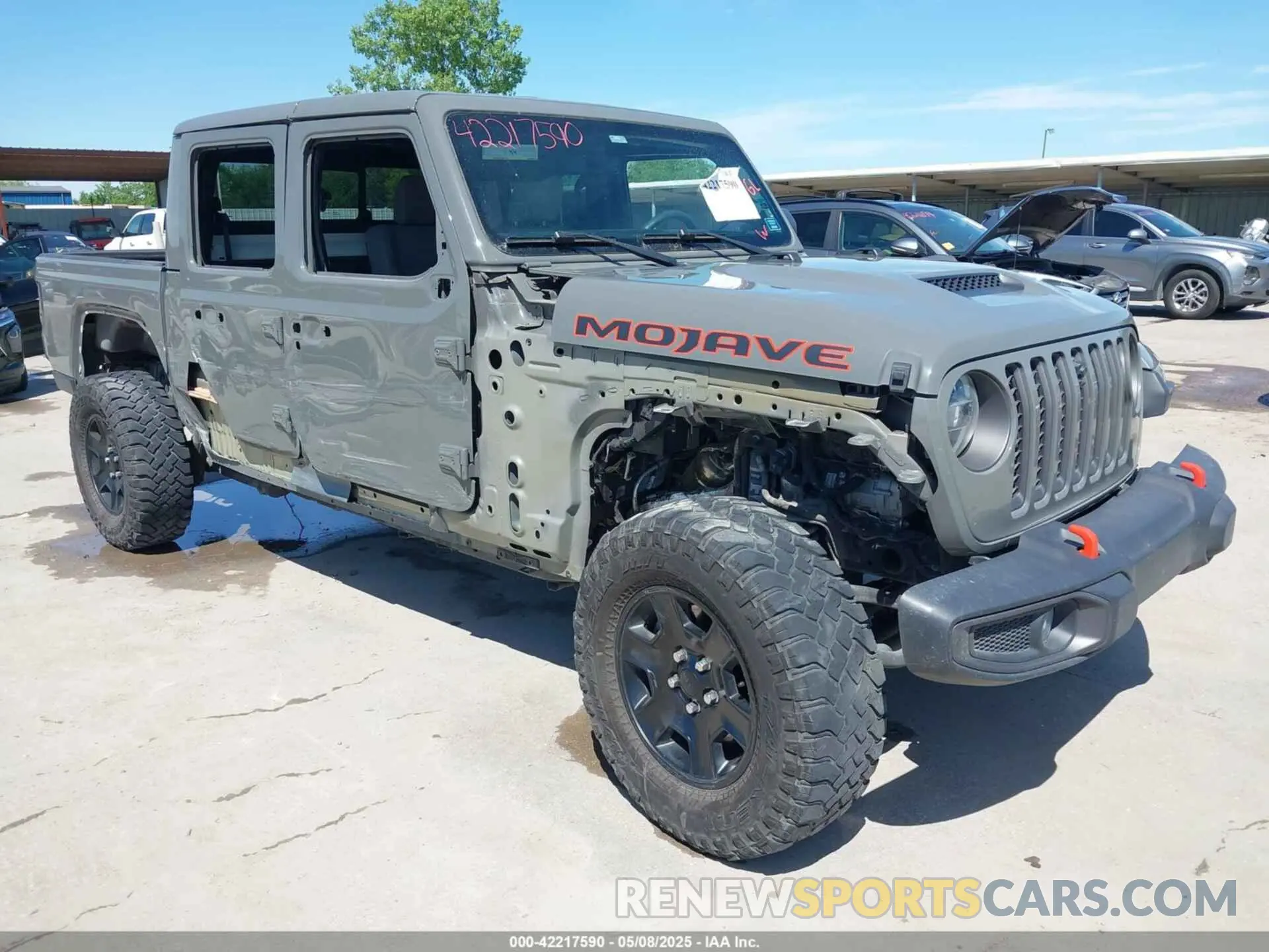 1 Photograph of a damaged car 1C6JJTEG8ML515686 JEEP GLADIATOR 2021