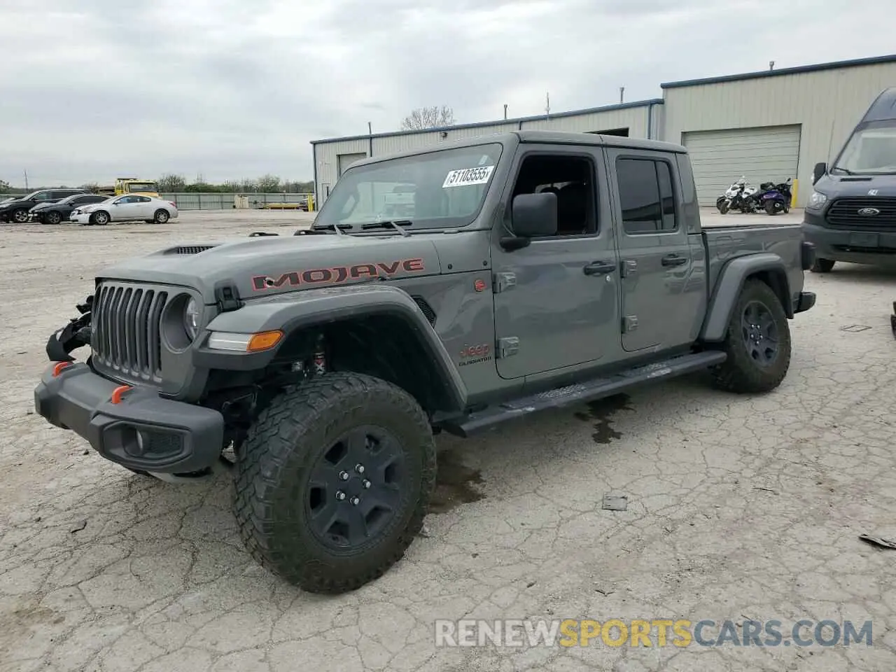 1 Photograph of a damaged car 1C6JJTEG8ML612807 JEEP GLADIATOR 2021