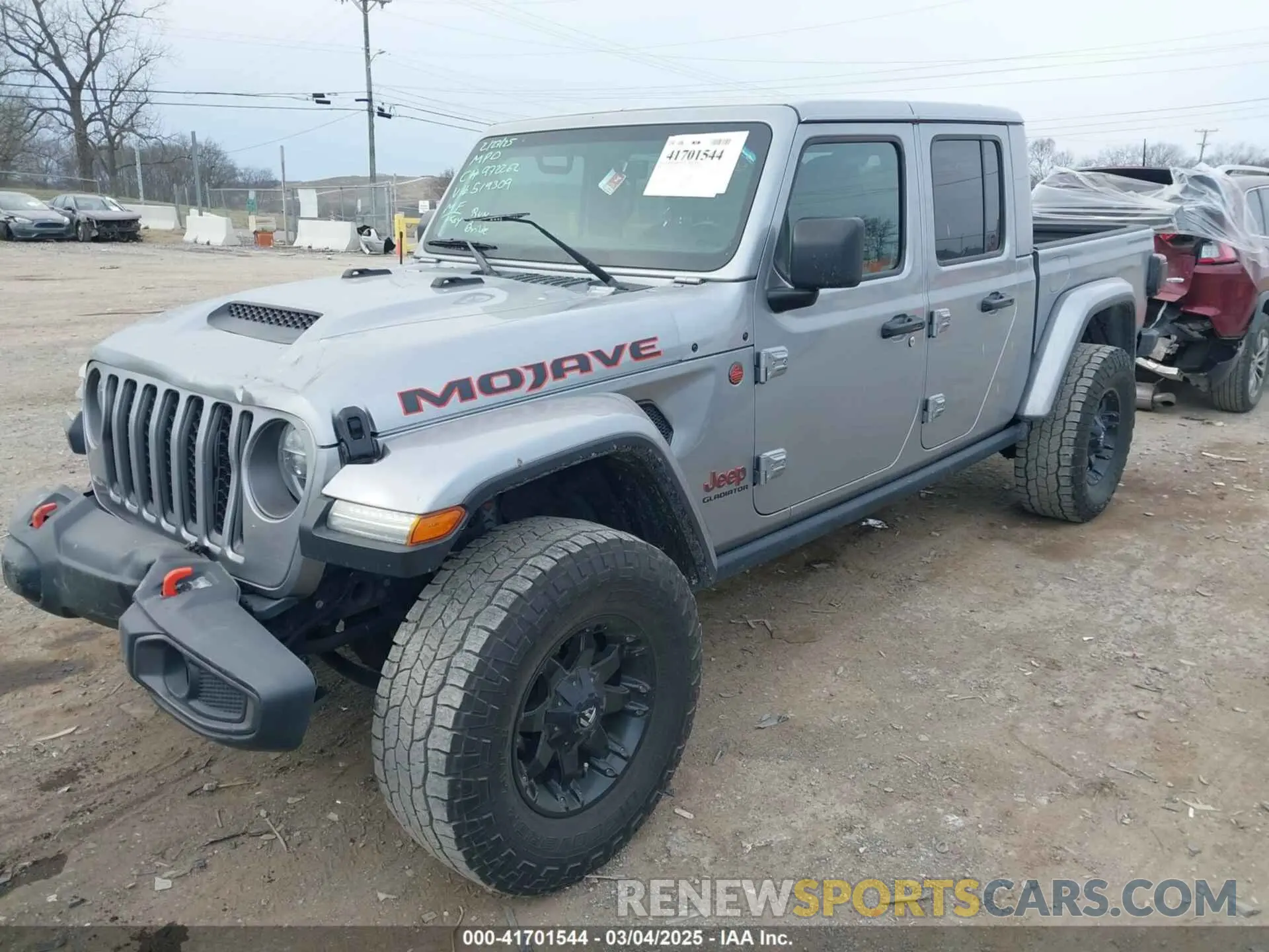 2 Photograph of a damaged car 1C6JJTEG9ML519309 JEEP GLADIATOR 2021
