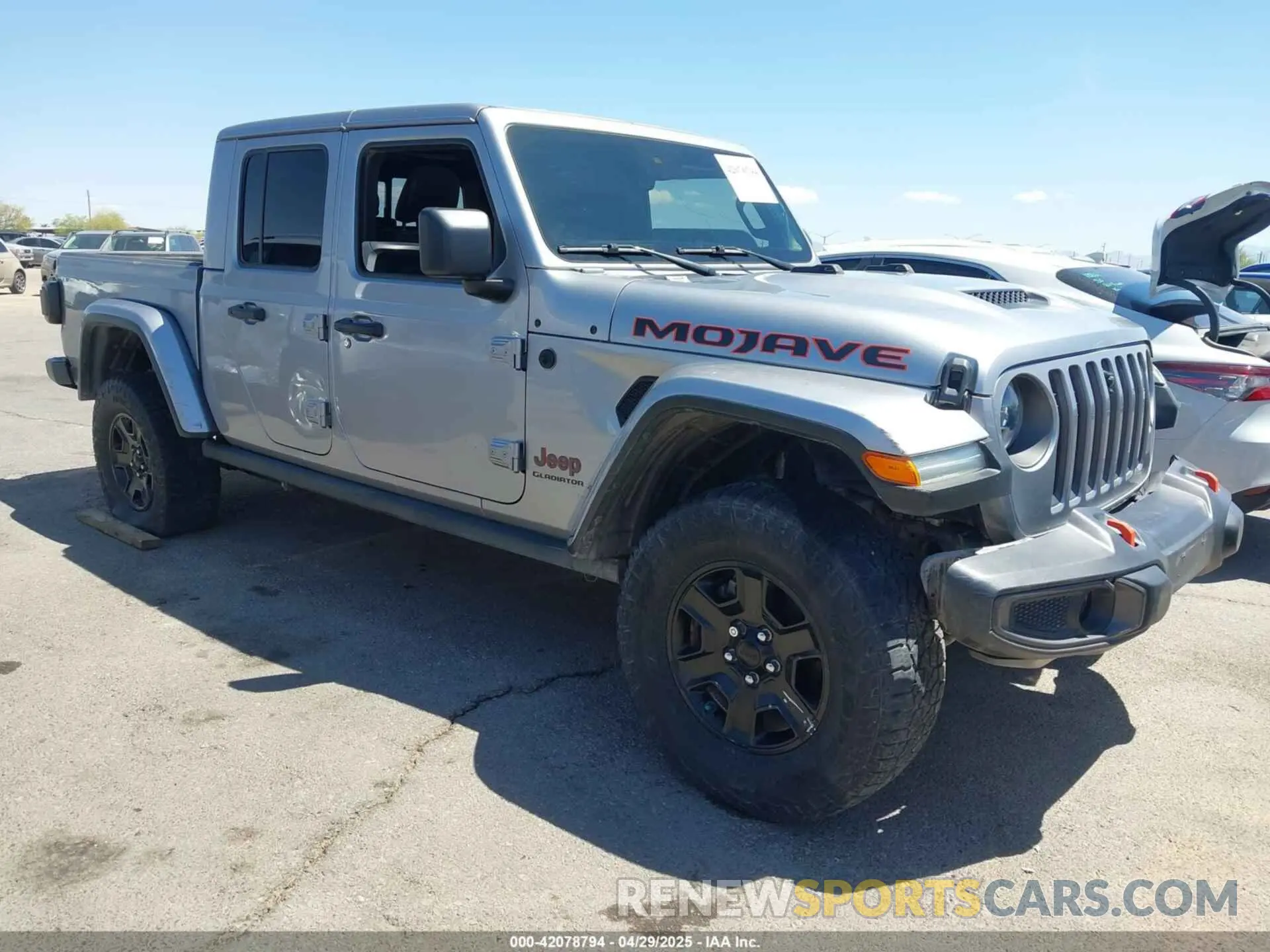 1 Photograph of a damaged car 1C6JJTEG9ML520363 JEEP GLADIATOR 2021