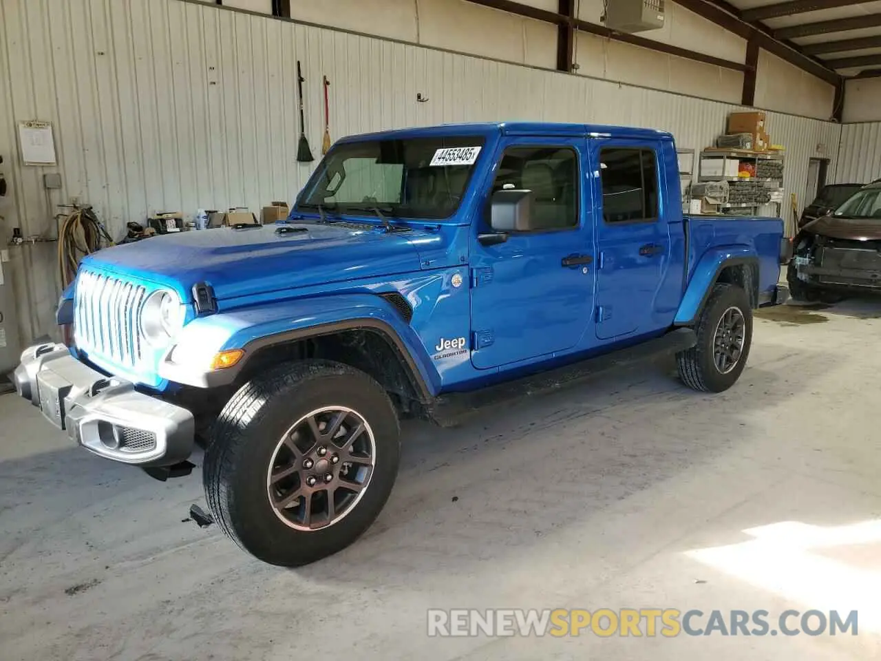 1 Photograph of a damaged car 1C6JJTFM7ML591503 JEEP GLADIATOR 2021