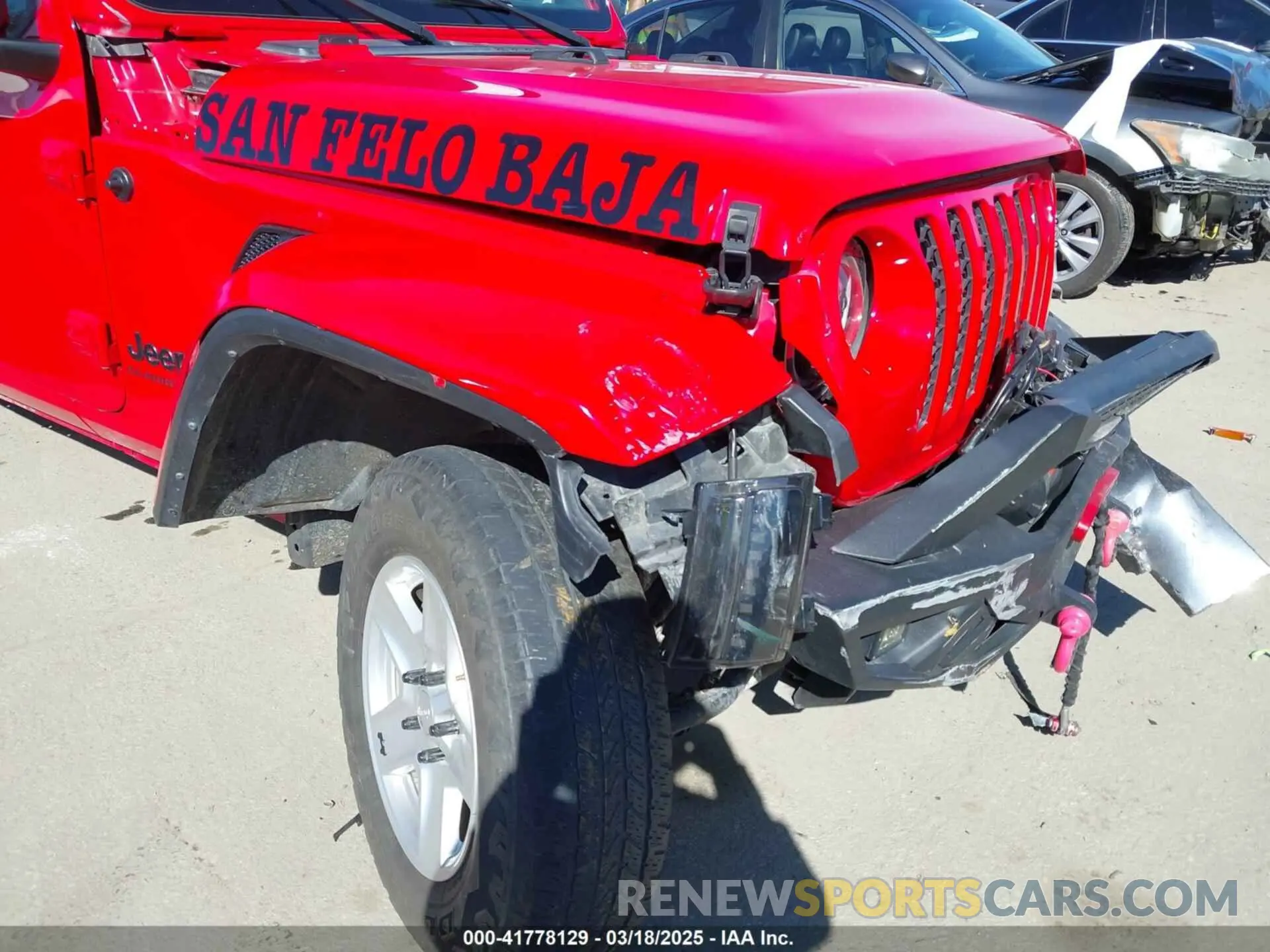 21 Photograph of a damaged car 1C6HJTAG0NL180848 JEEP GLADIATOR 2022