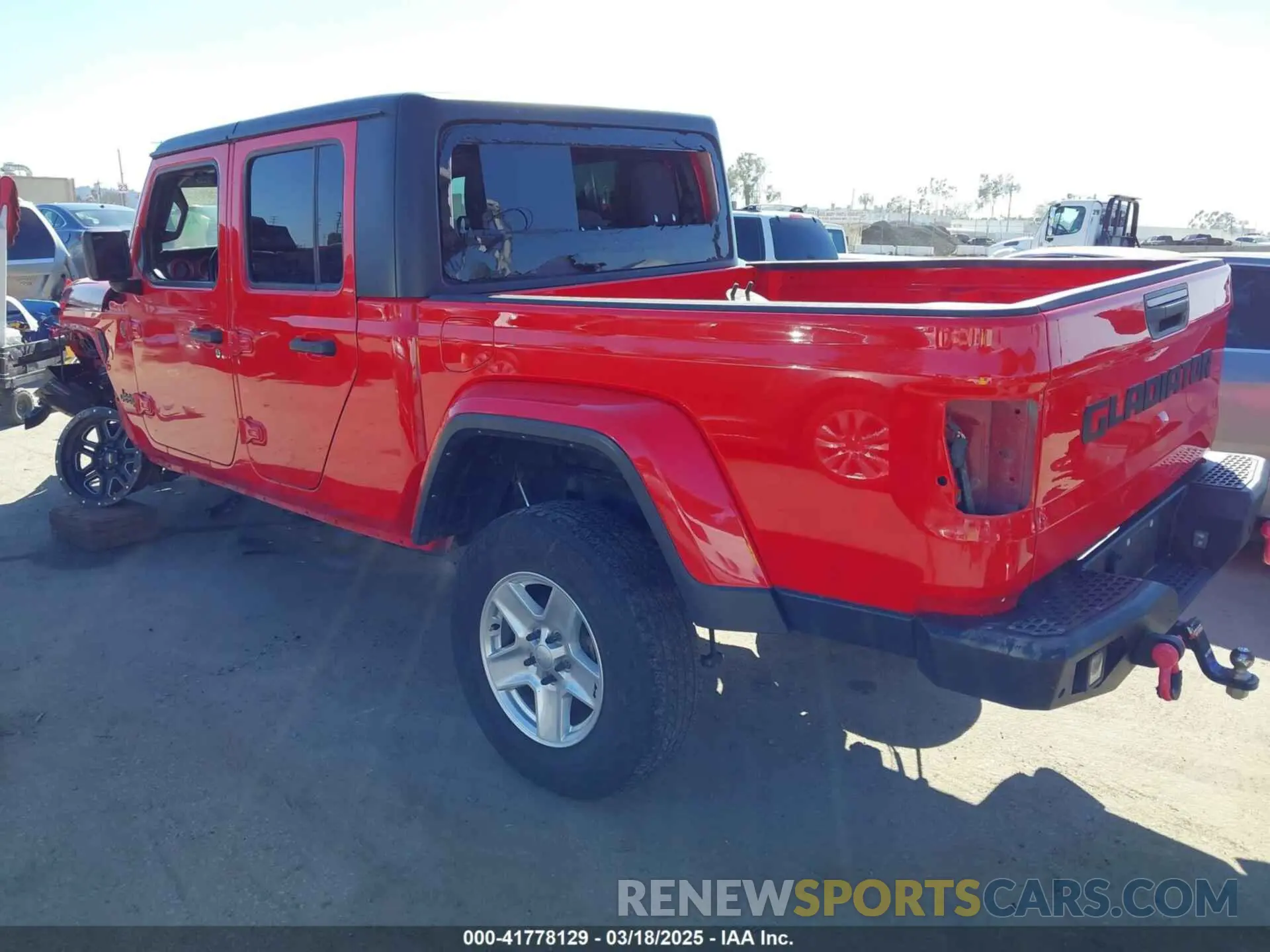 3 Photograph of a damaged car 1C6HJTAG0NL180848 JEEP GLADIATOR 2022