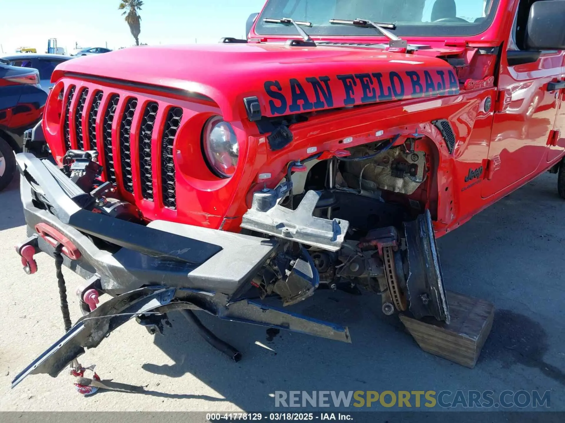6 Photograph of a damaged car 1C6HJTAG0NL180848 JEEP GLADIATOR 2022