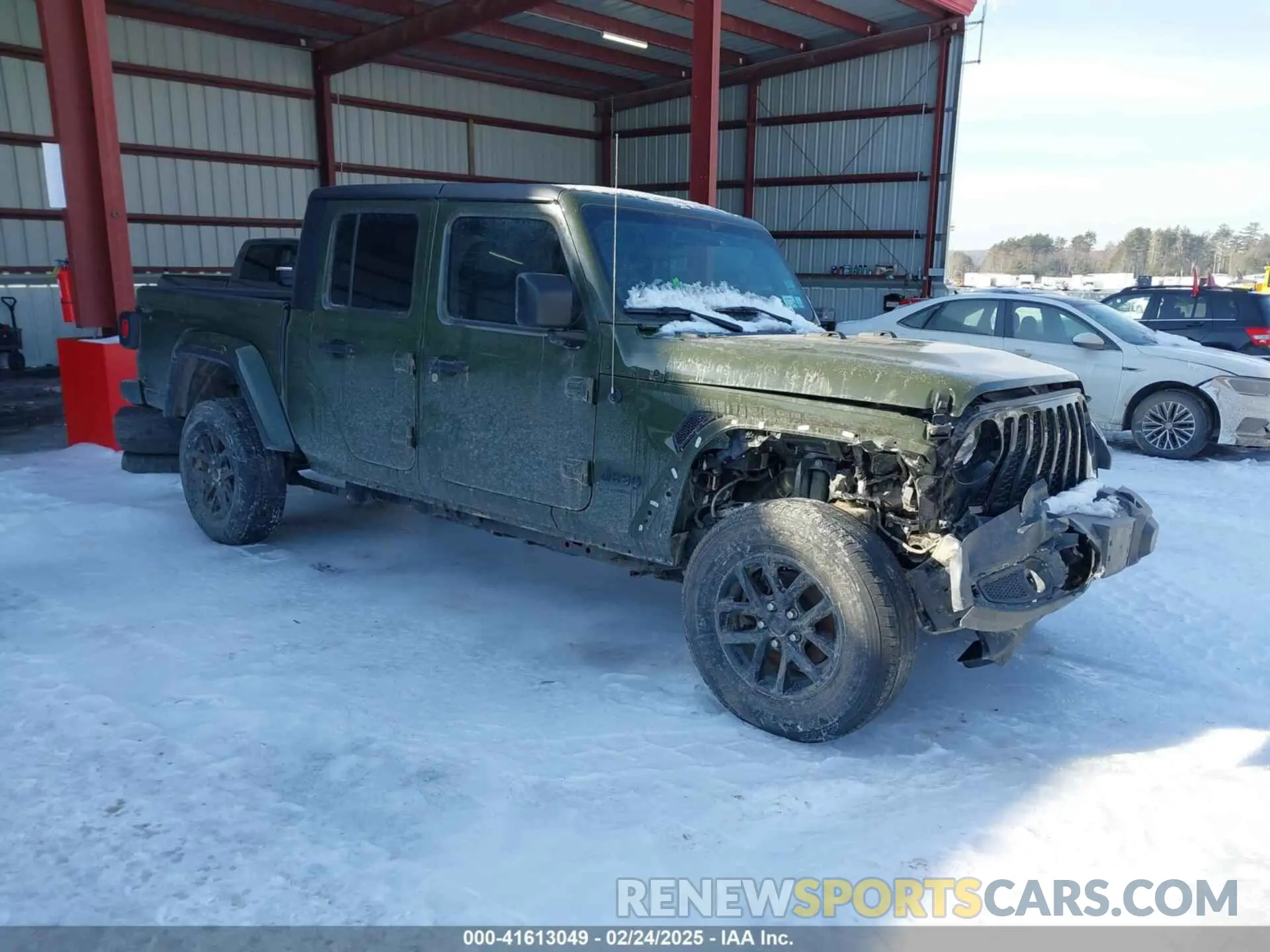 1 Photograph of a damaged car 1C6HJTAG3NL137816 JEEP GLADIATOR 2022