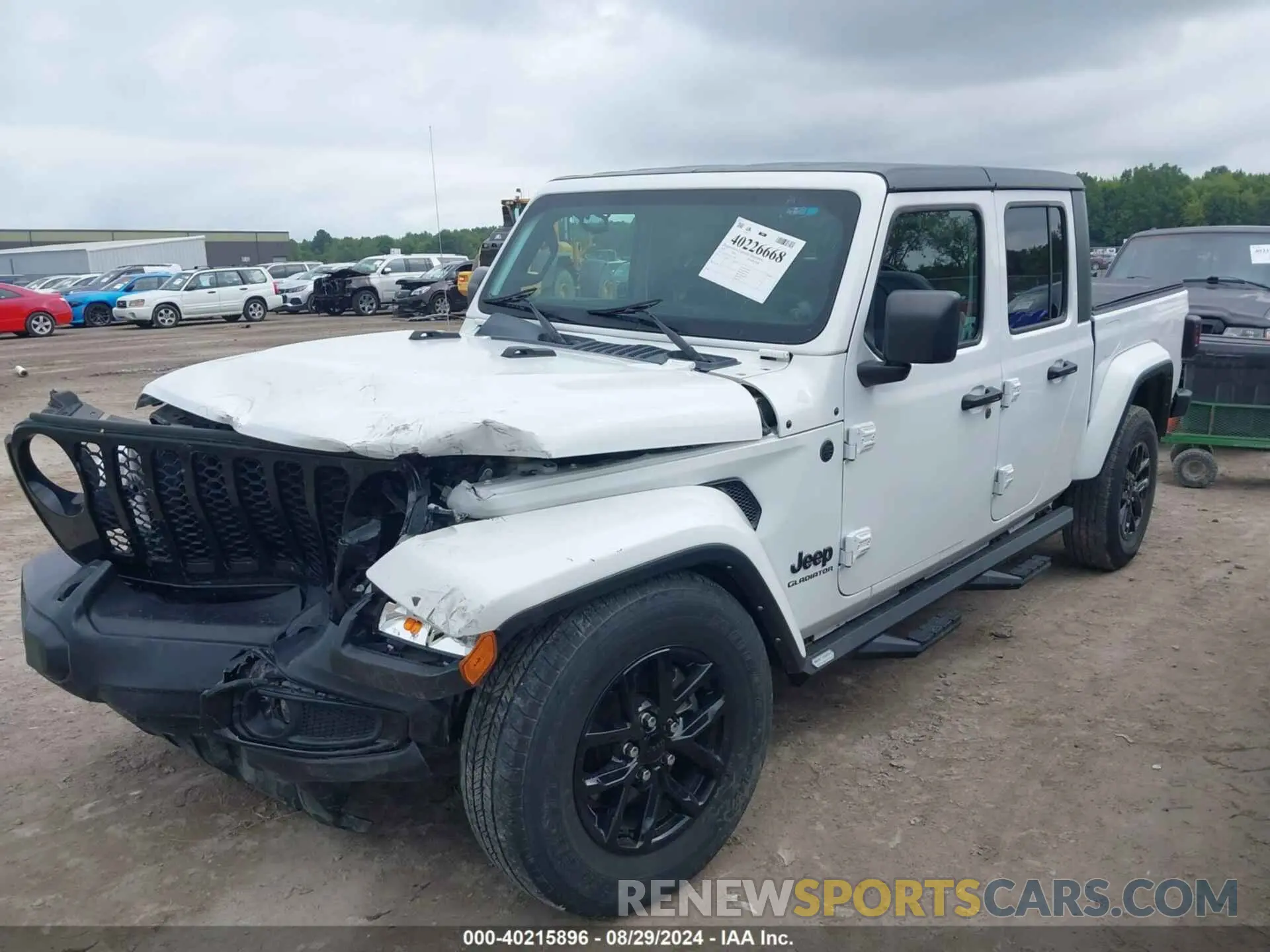 2 Photograph of a damaged car 1C6HJTAG3NL151845 JEEP GLADIATOR 2022