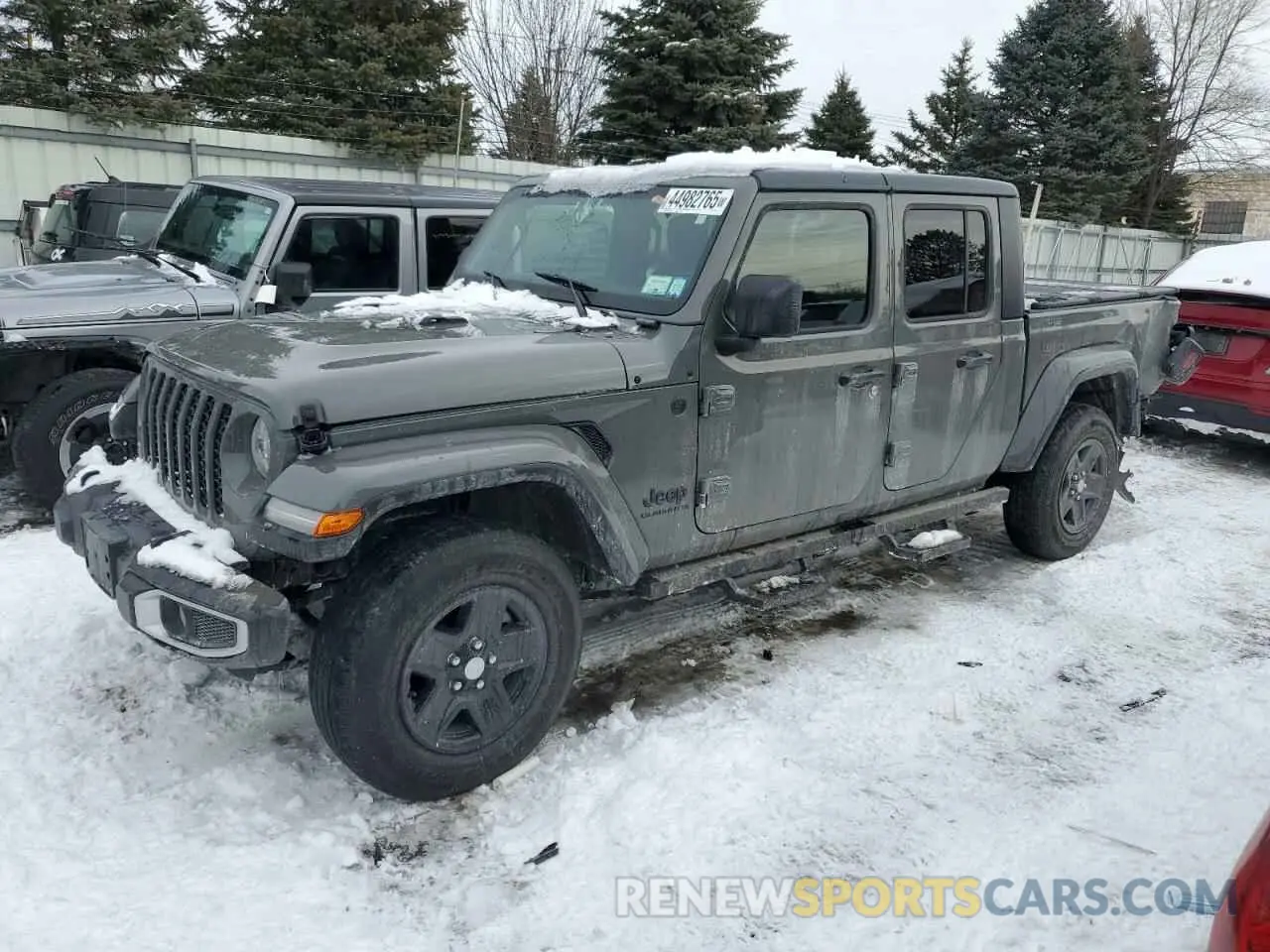 1 Photograph of a damaged car 1C6HJTAG4NL170016 JEEP GLADIATOR 2022