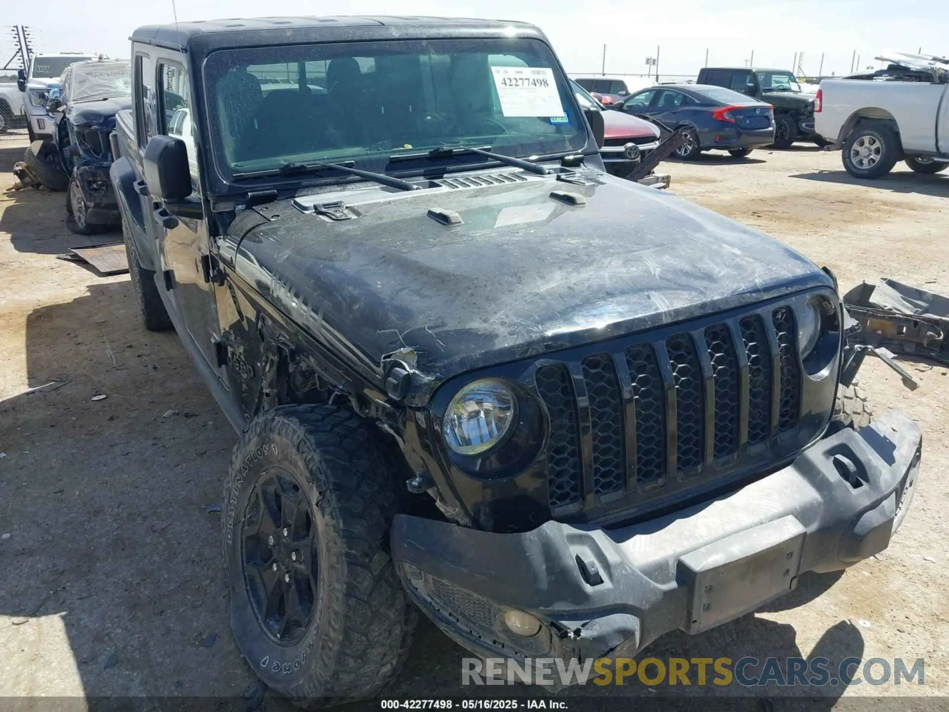 1 Photograph of a damaged car 1C6HJTAG5NL122301 JEEP GLADIATOR 2022