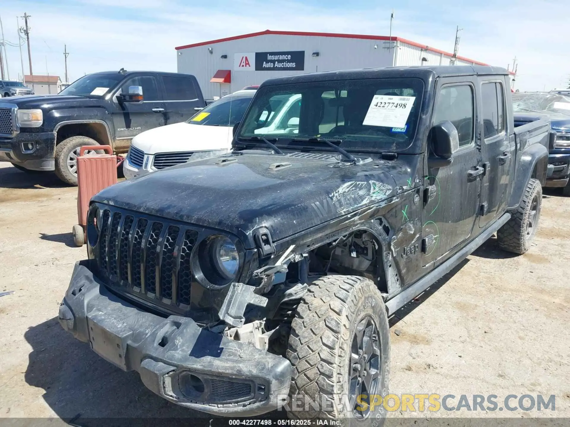 2 Photograph of a damaged car 1C6HJTAG5NL122301 JEEP GLADIATOR 2022