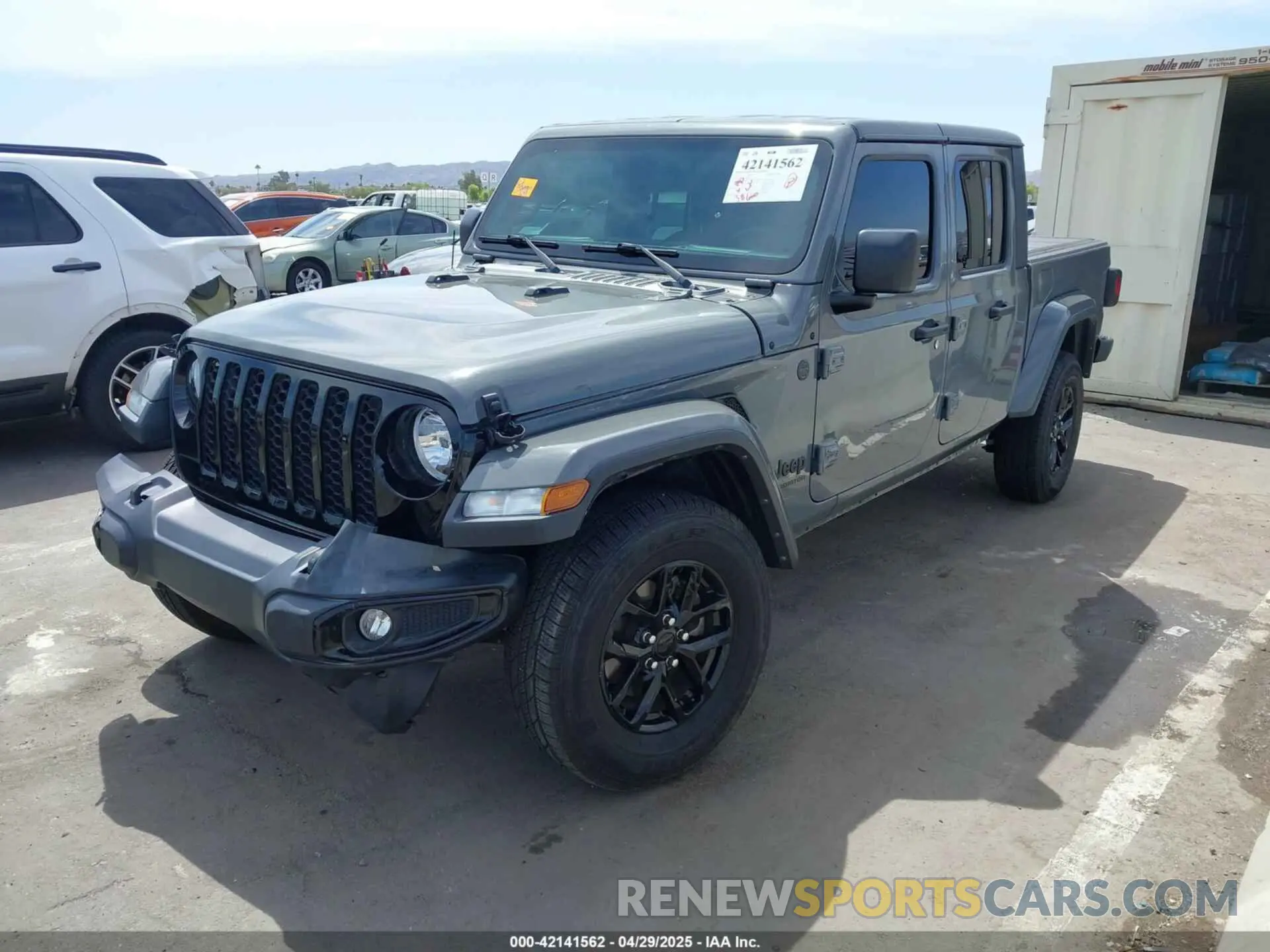 2 Photograph of a damaged car 1C6HJTAG5NL132990 JEEP GLADIATOR 2022