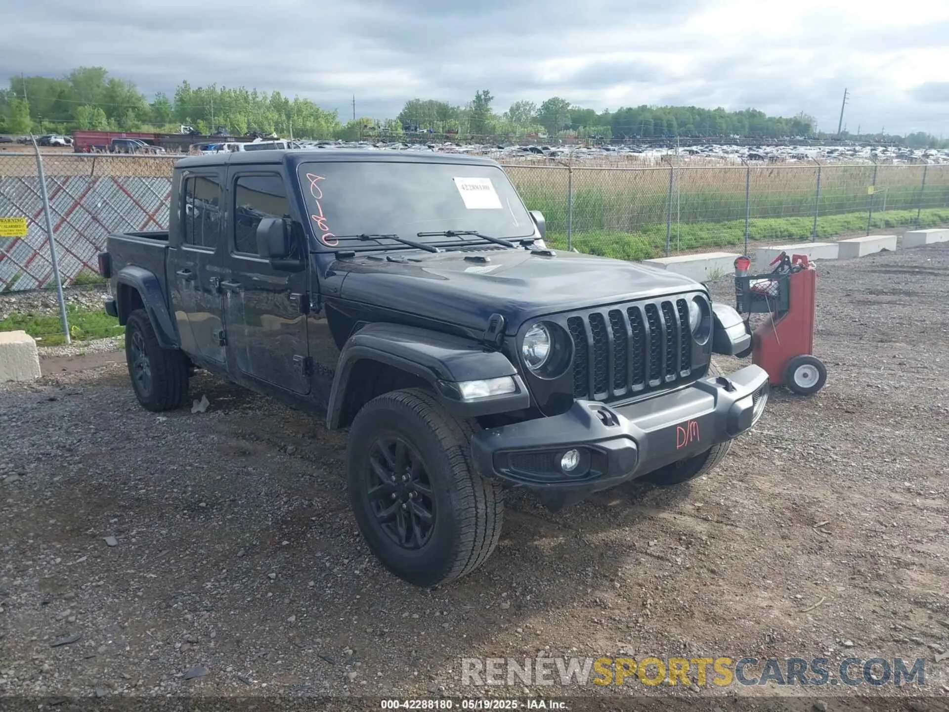 1 Photograph of a damaged car 1C6HJTAG7NL125006 JEEP GLADIATOR 2022