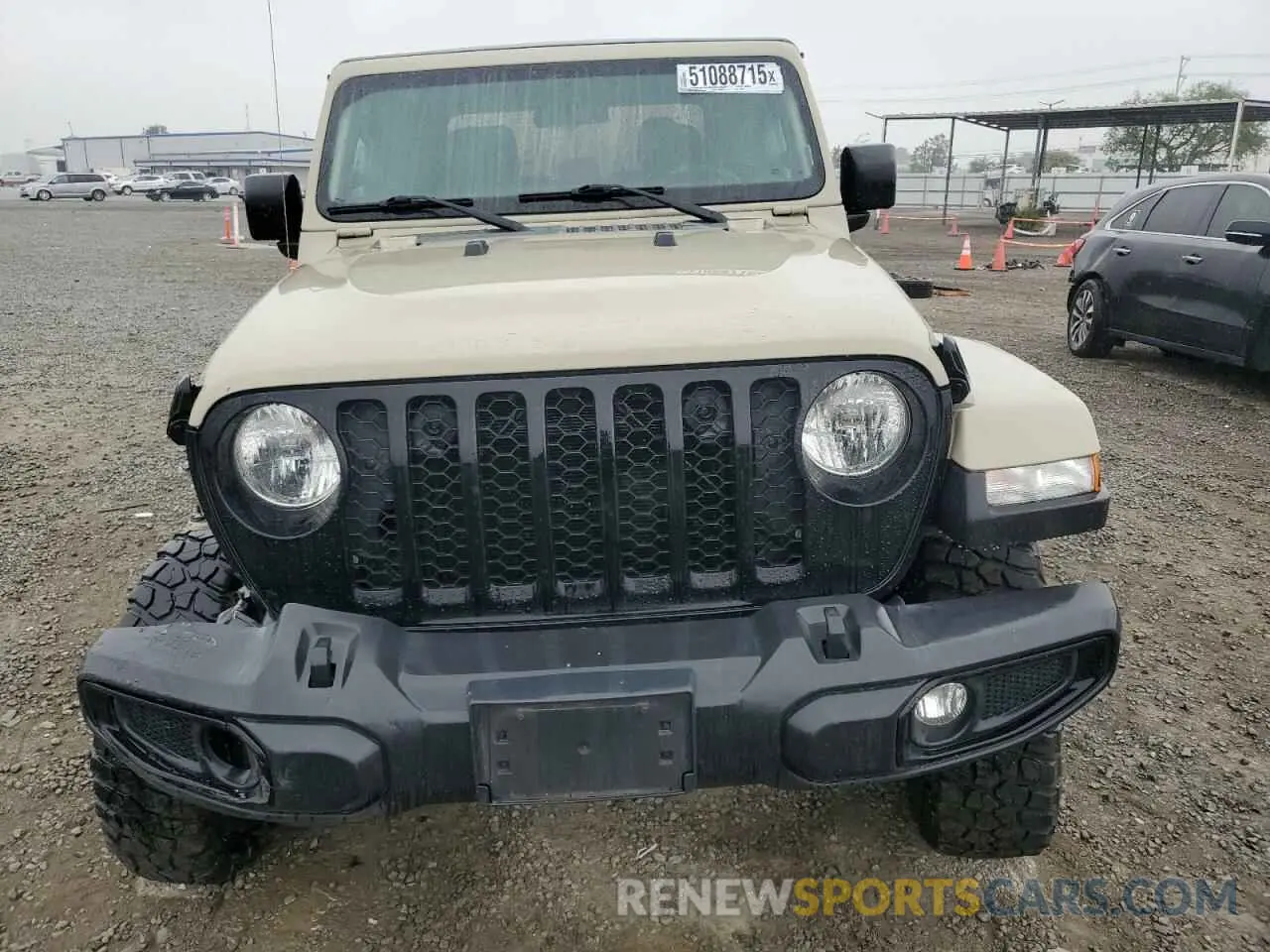 5 Photograph of a damaged car 1C6HJTAG8NL167359 JEEP GLADIATOR 2022
