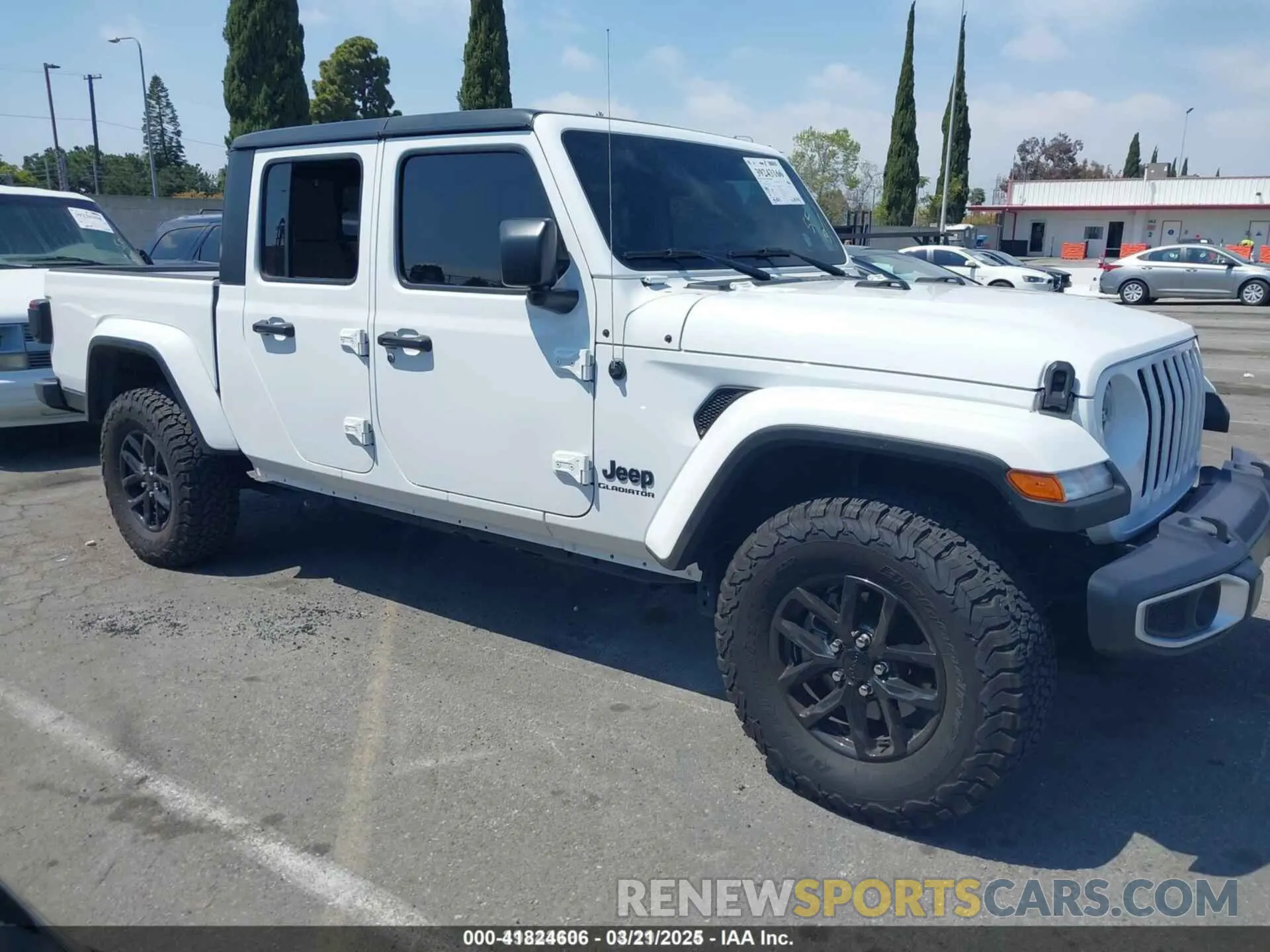 1 Photograph of a damaged car 1C6HJTAG8NL181214 JEEP GLADIATOR 2022