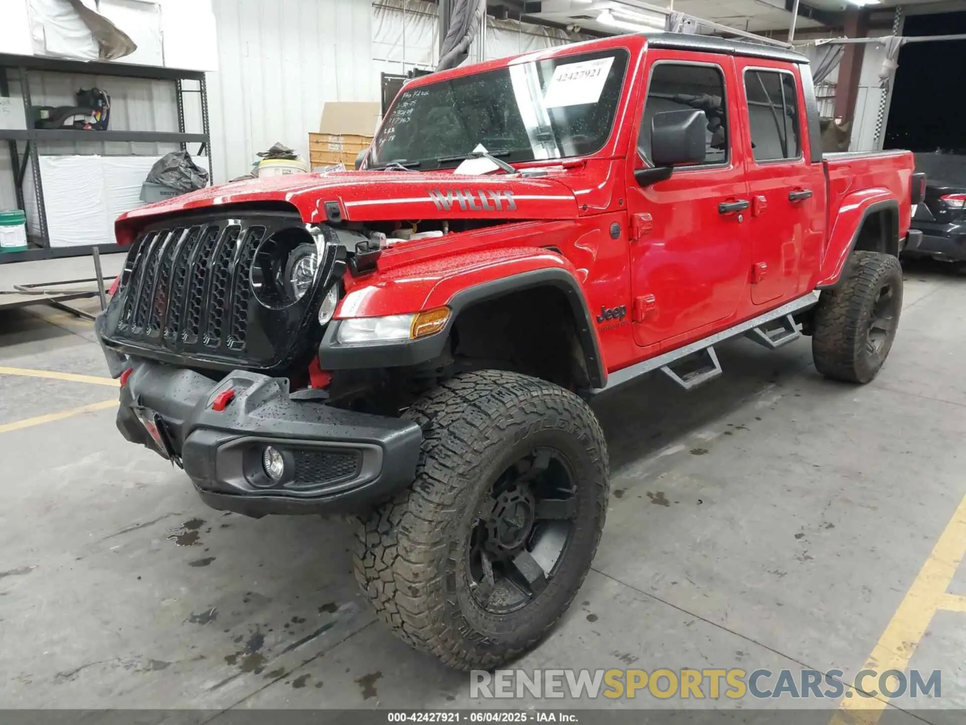 2 Photograph of a damaged car 1C6HJTAGXNL117353 JEEP GLADIATOR 2022