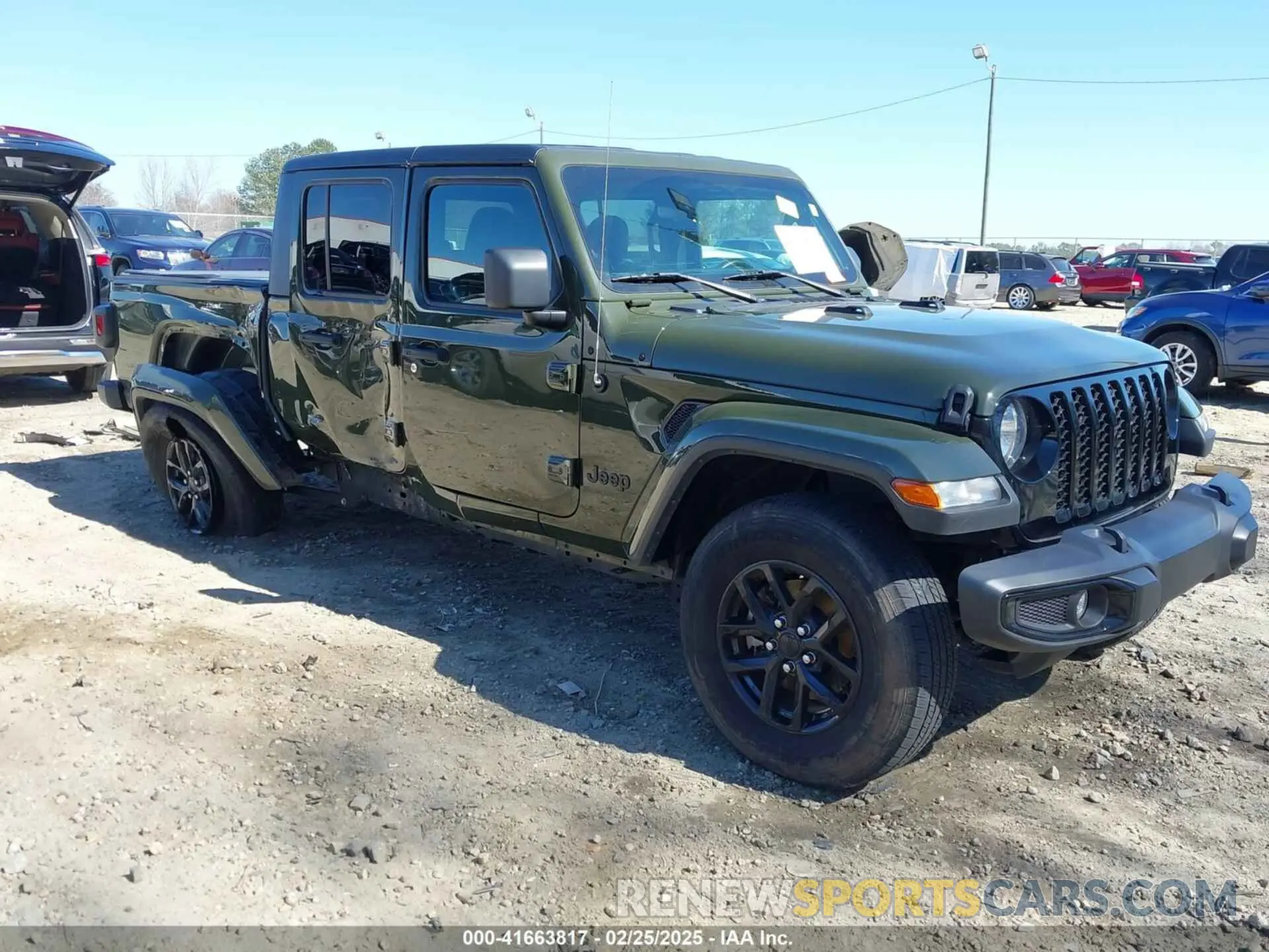 1 Photograph of a damaged car 1C6HJTAGXNL154774 JEEP GLADIATOR 2022