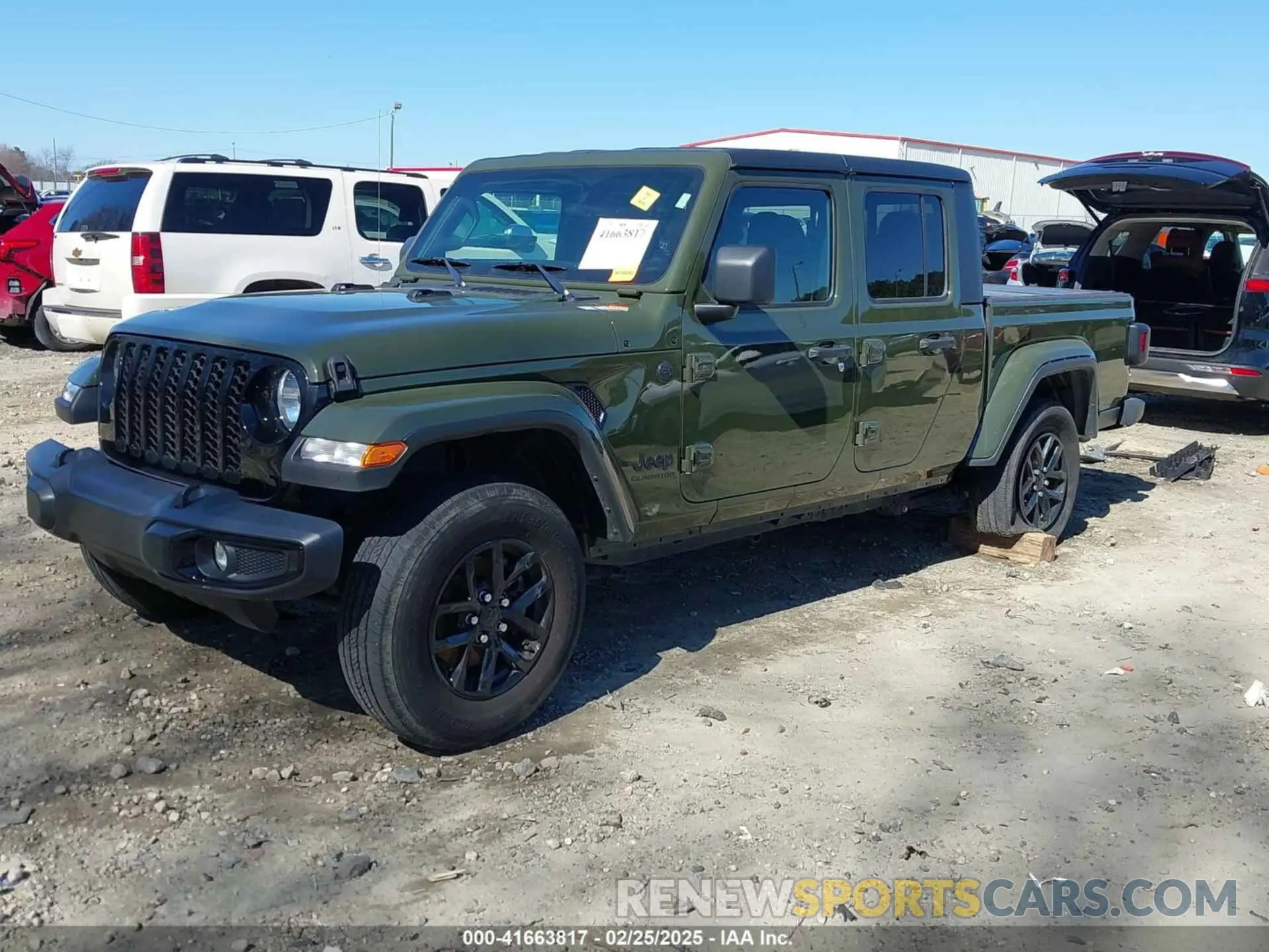 2 Photograph of a damaged car 1C6HJTAGXNL154774 JEEP GLADIATOR 2022