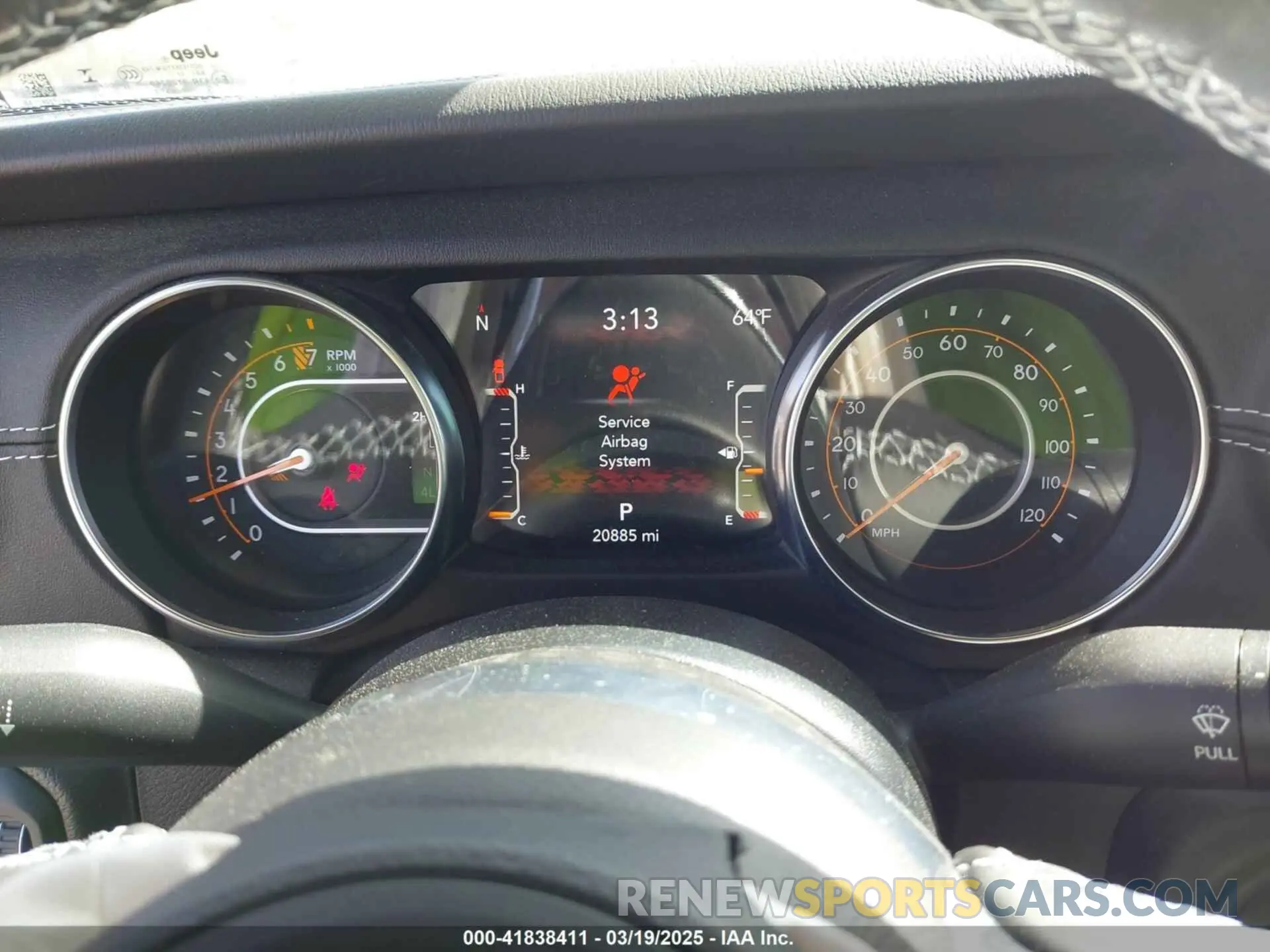 7 Photograph of a damaged car 1C6HJTFG1NL167518 JEEP GLADIATOR 2022