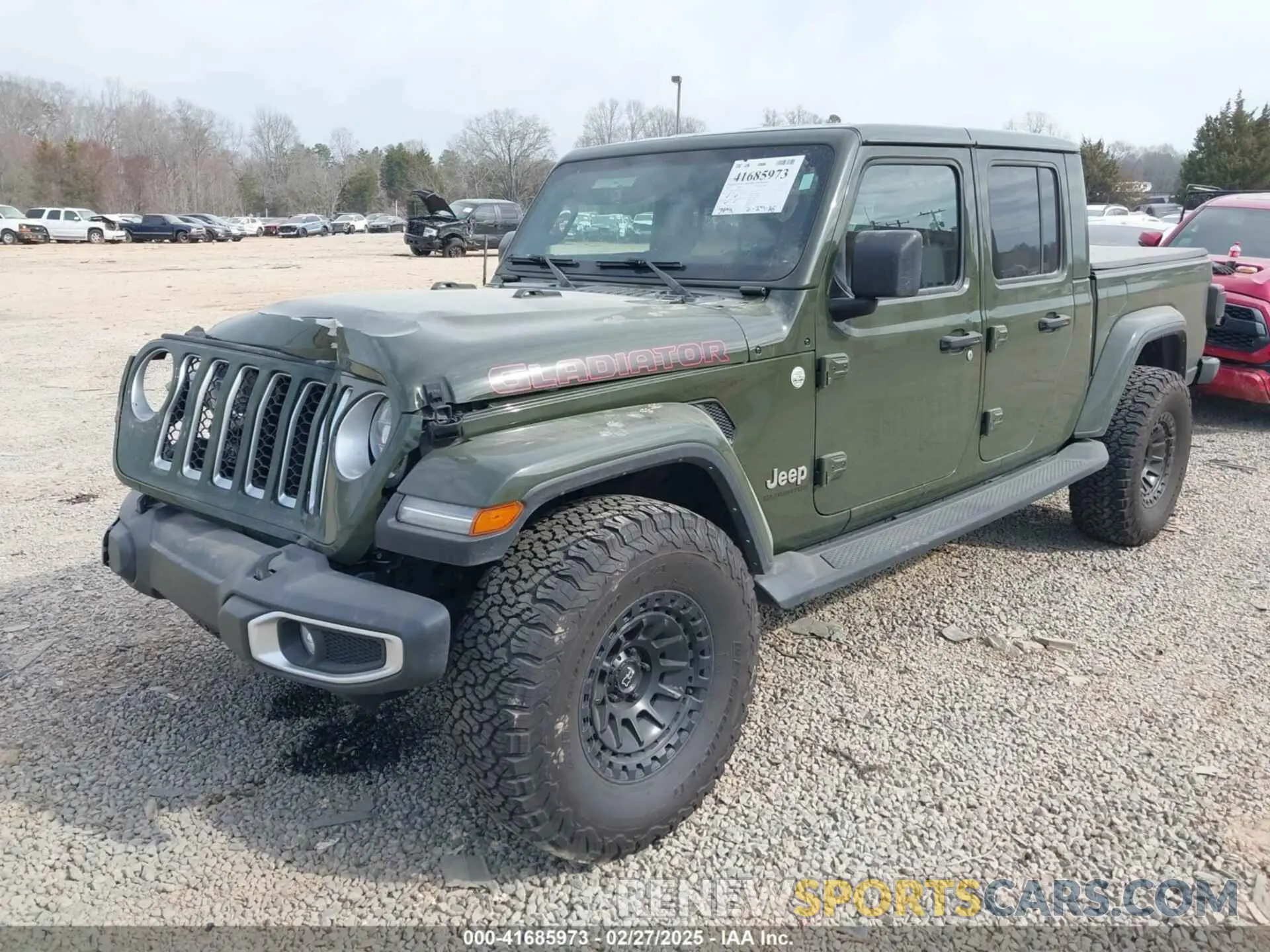 2 Photograph of a damaged car 1C6HJTFG5NL179574 JEEP GLADIATOR 2022