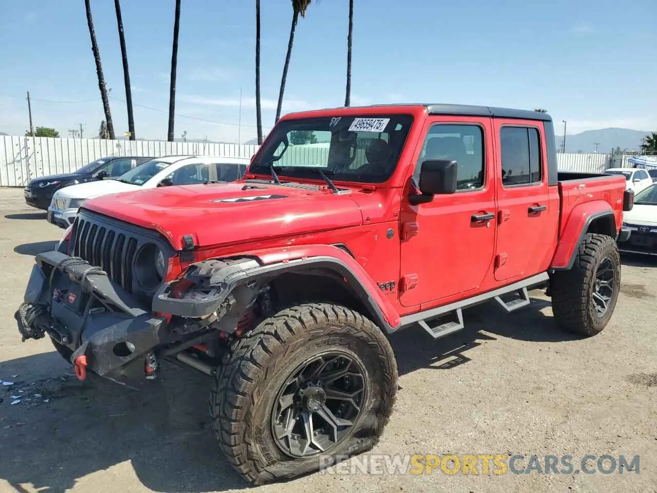 1 Photograph of a damaged car 1C6JJTAG0NL116035 JEEP GLADIATOR 2022